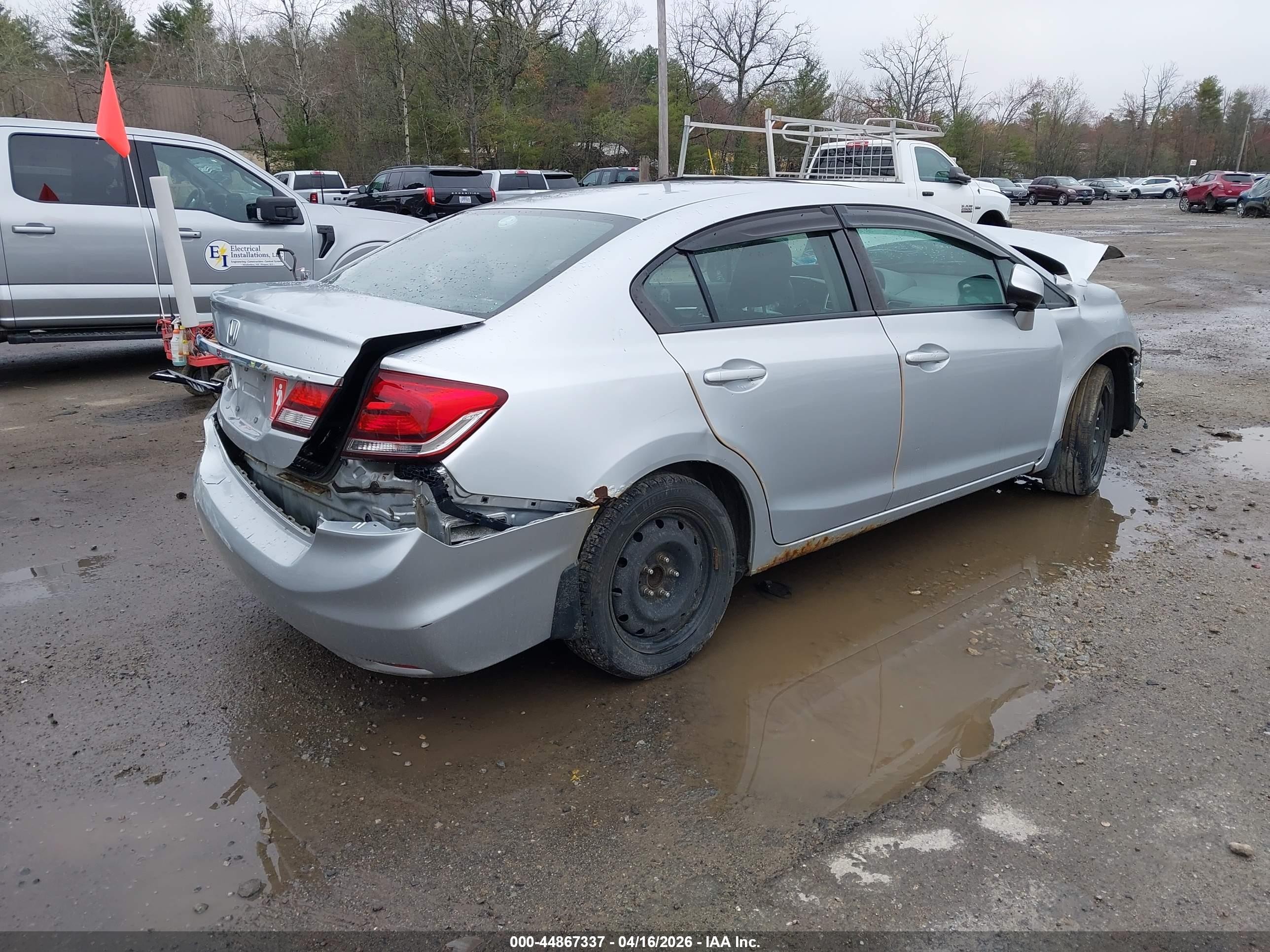 2013 Honda Civic Ex Серебряный vin: 2HGFB2F81DH525021