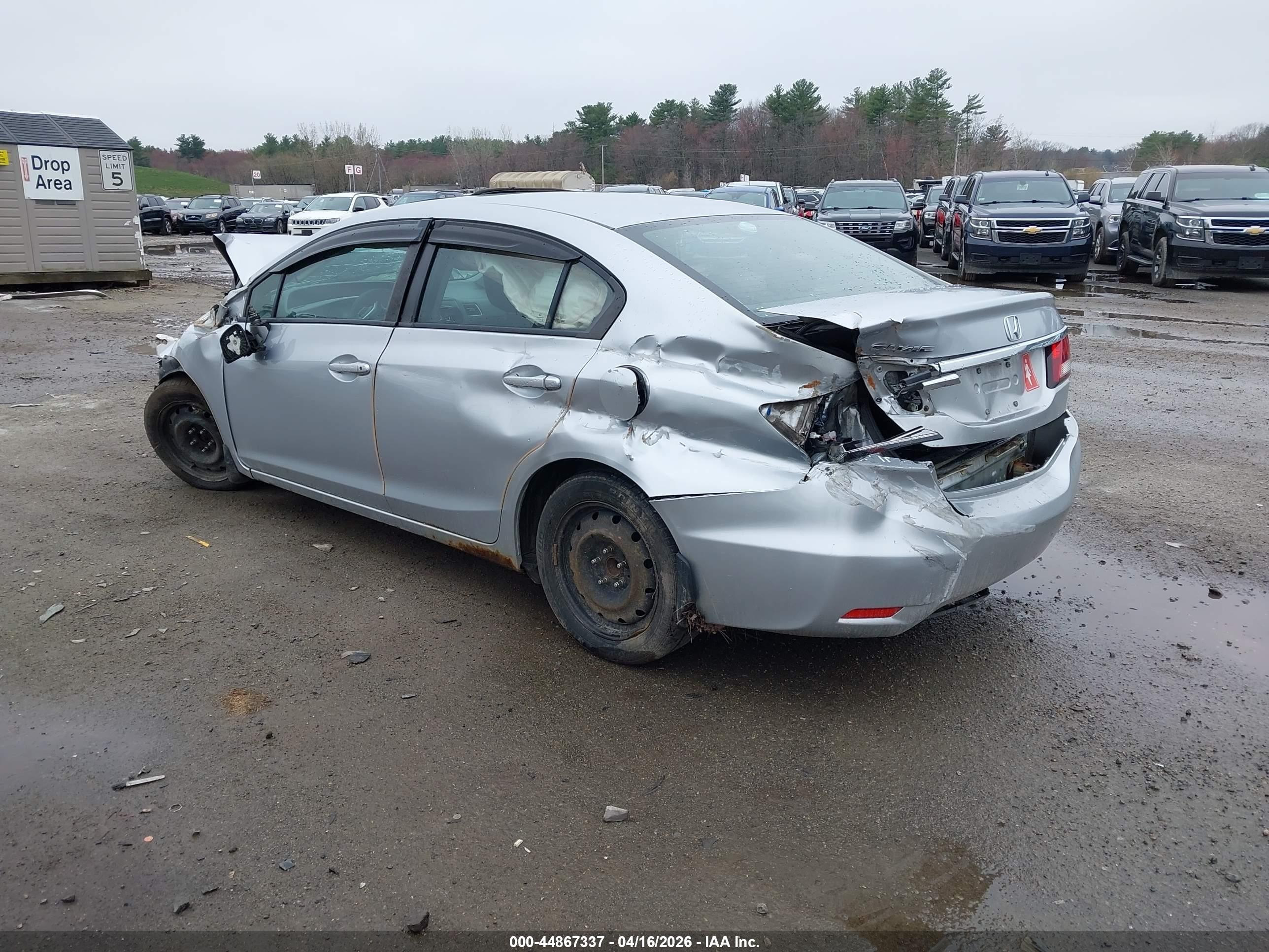 2013 Honda Civic Ex Серебряный vin: 2HGFB2F81DH525021