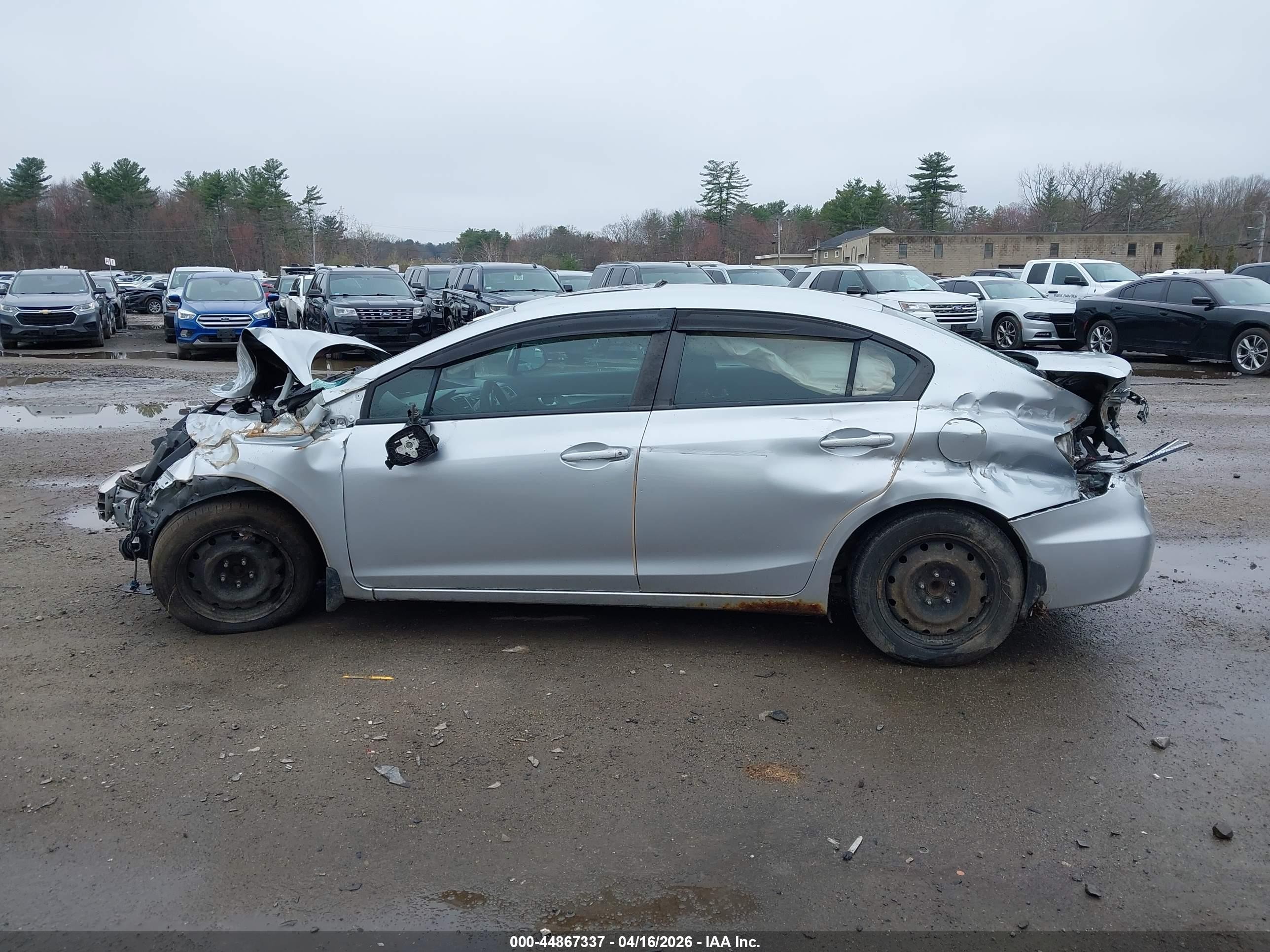 2013 Honda Civic Ex Серебряный vin: 2HGFB2F81DH525021