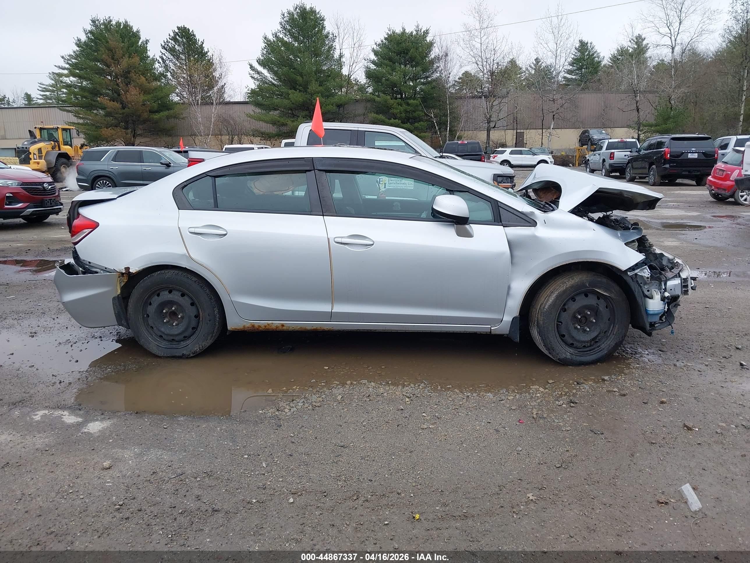 2013 Honda Civic Ex Серебряный vin: 2HGFB2F81DH525021