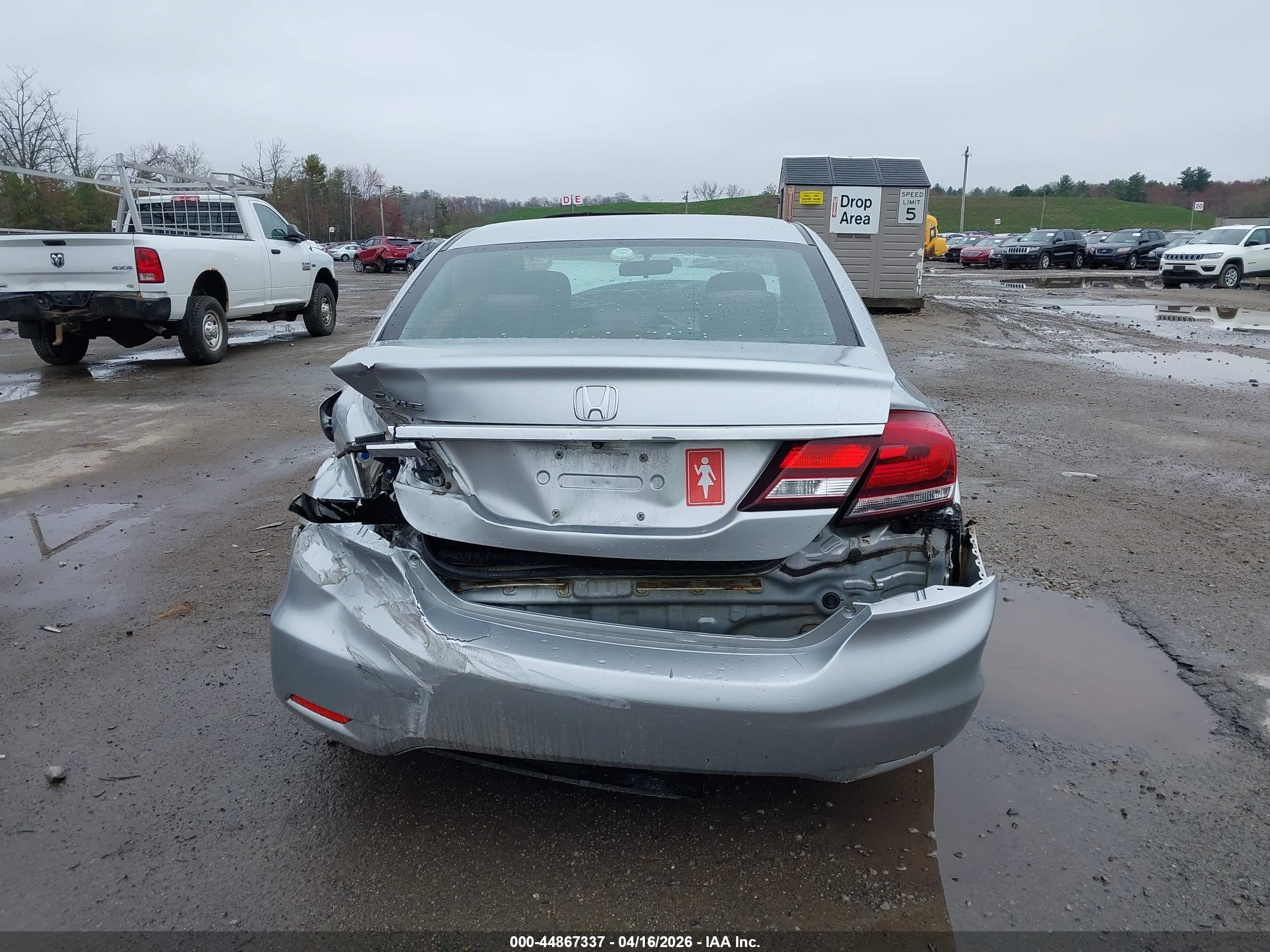 2013 Honda Civic Ex Серебряный vin: 2HGFB2F81DH525021