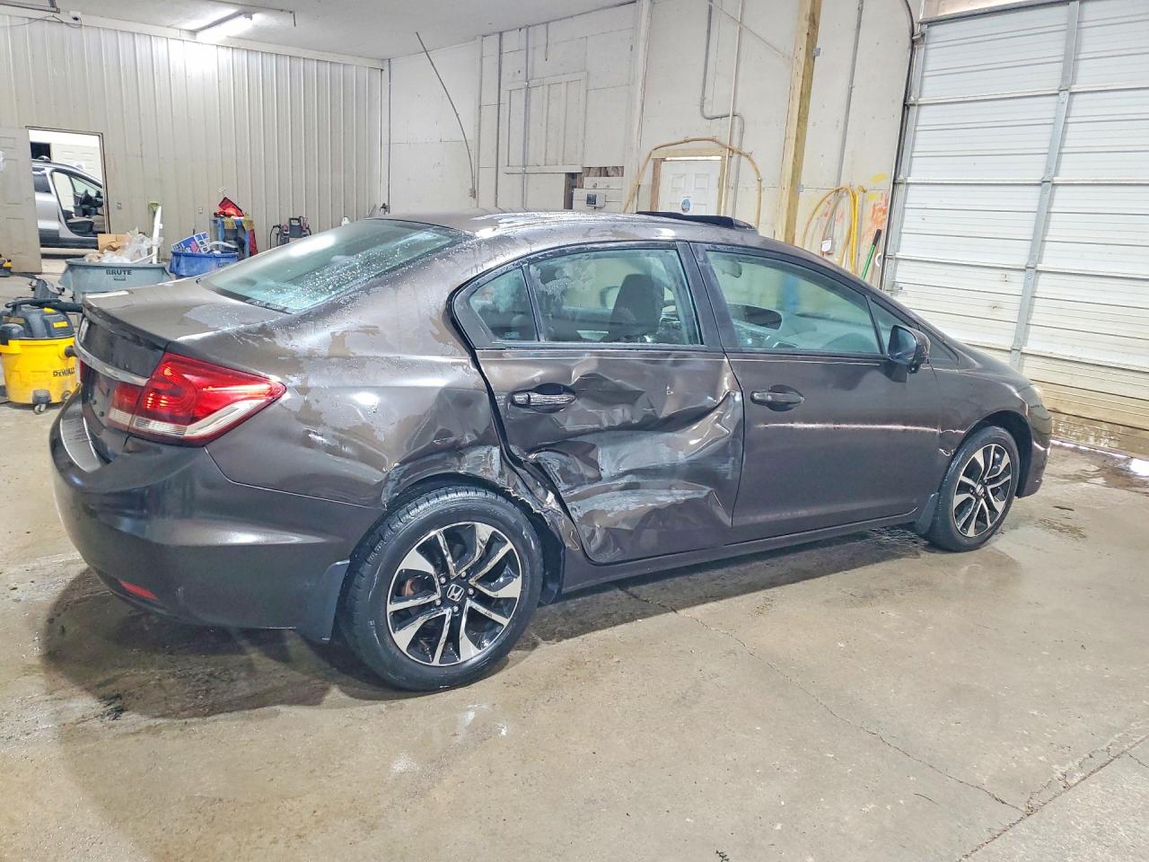 2014 Honda Civic Ex Коричневый vin: 2HGFB2F81EH536117