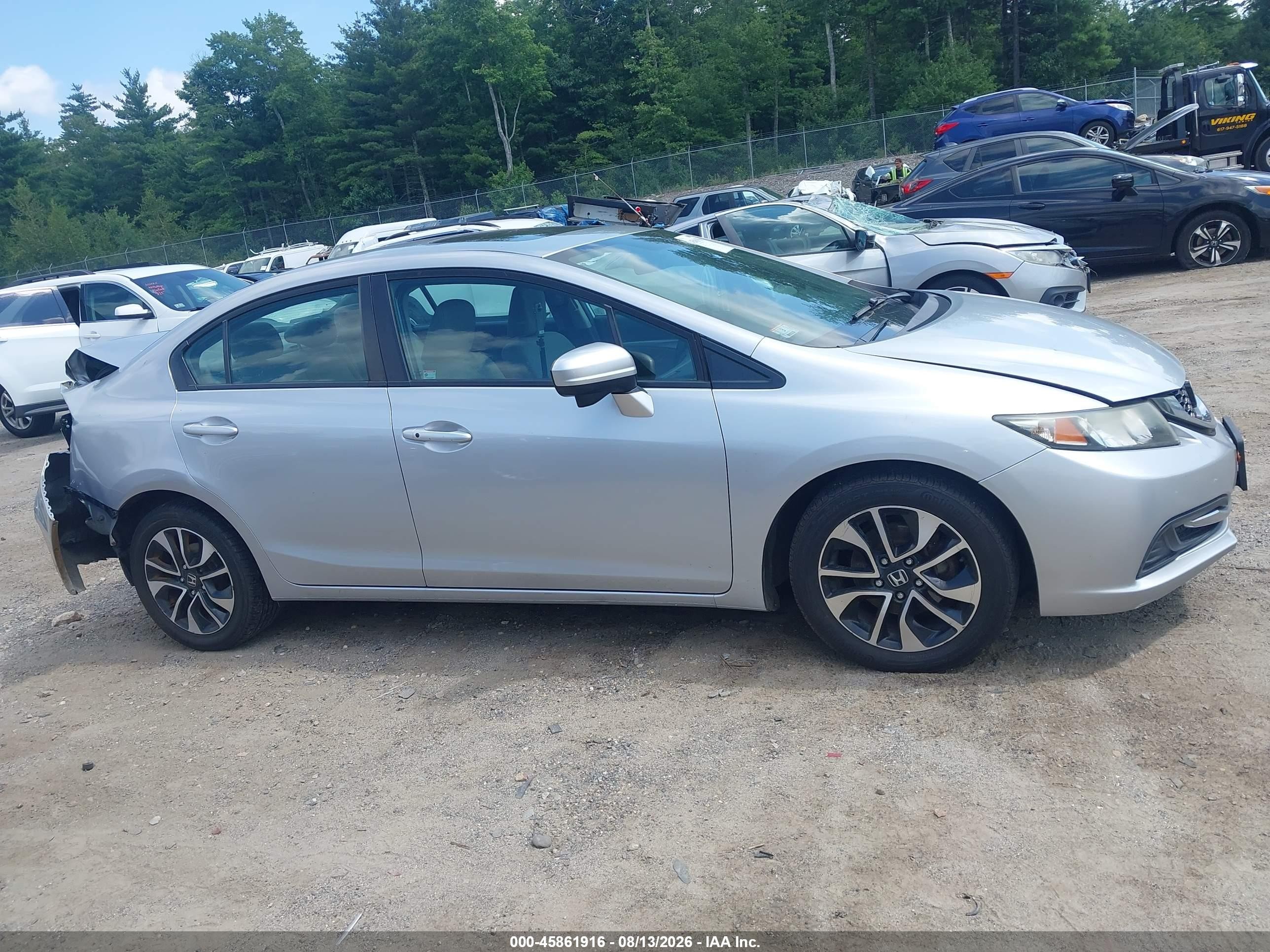 2014 Honda Civic Ex Silver vin: 2HGFB2F81EH538675
