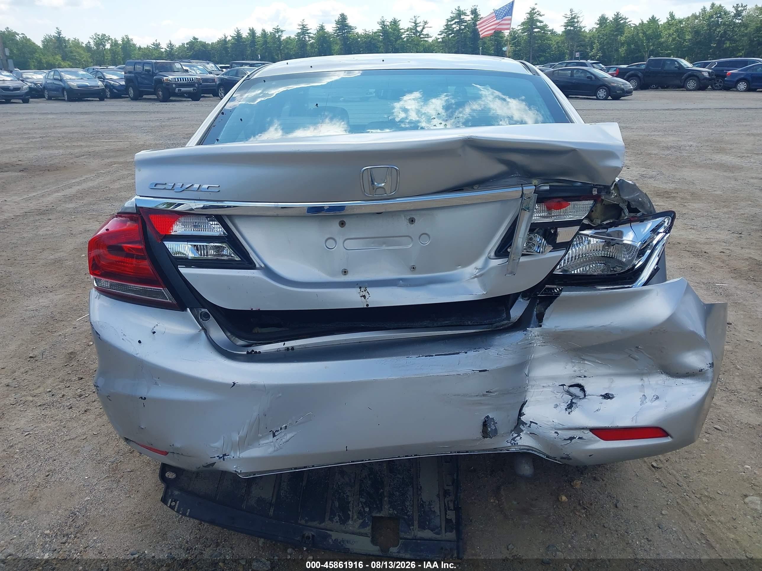 2014 Honda Civic Ex Silver vin: 2HGFB2F81EH538675