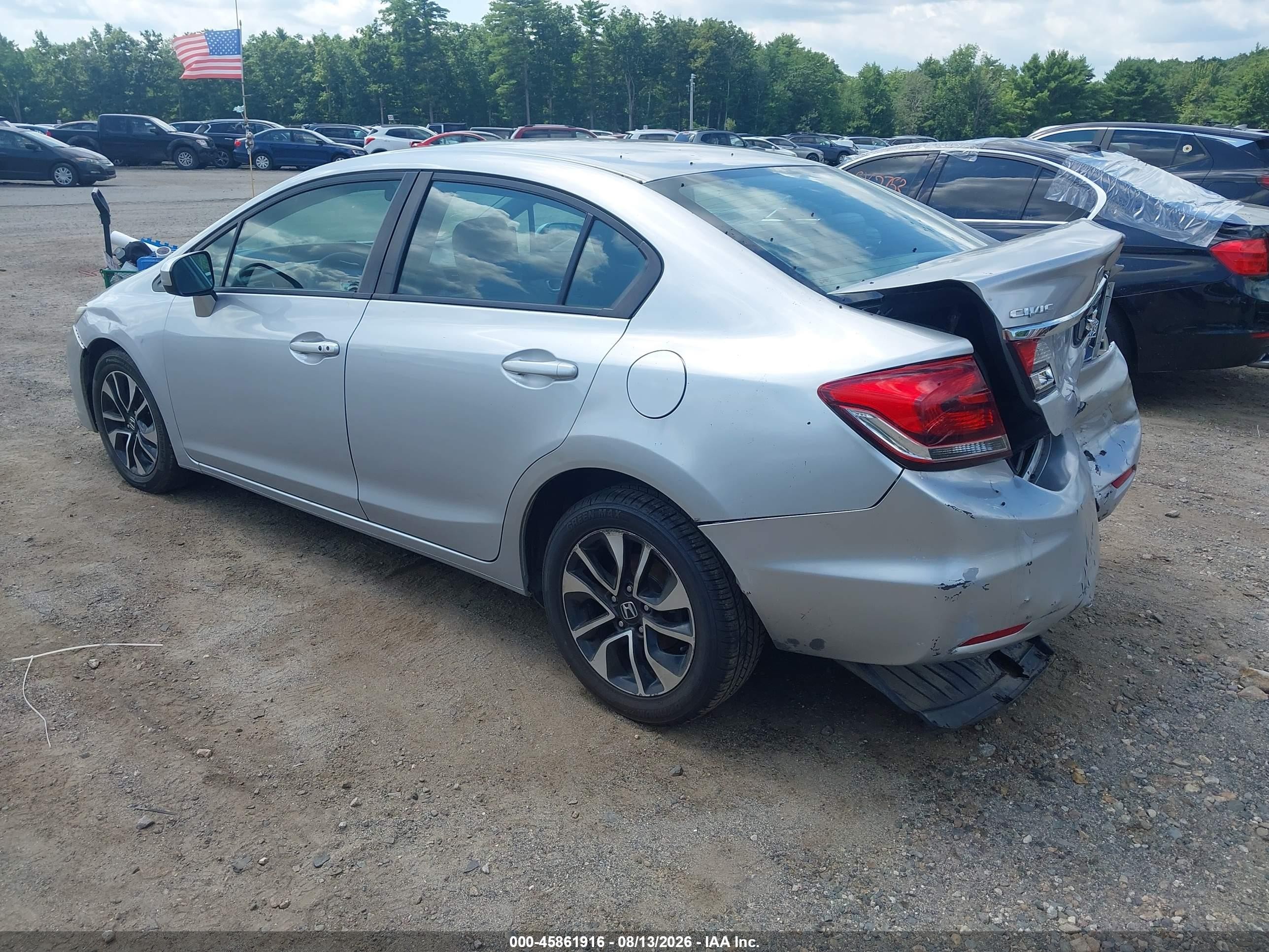 2014 Honda Civic Ex Silver vin: 2HGFB2F81EH538675