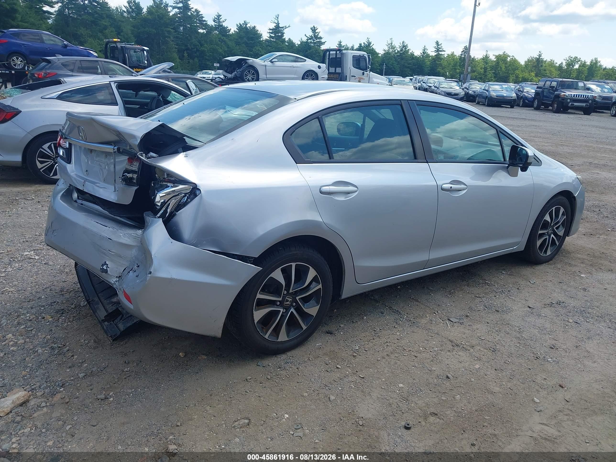 2014 Honda Civic Ex Silver vin: 2HGFB2F81EH538675