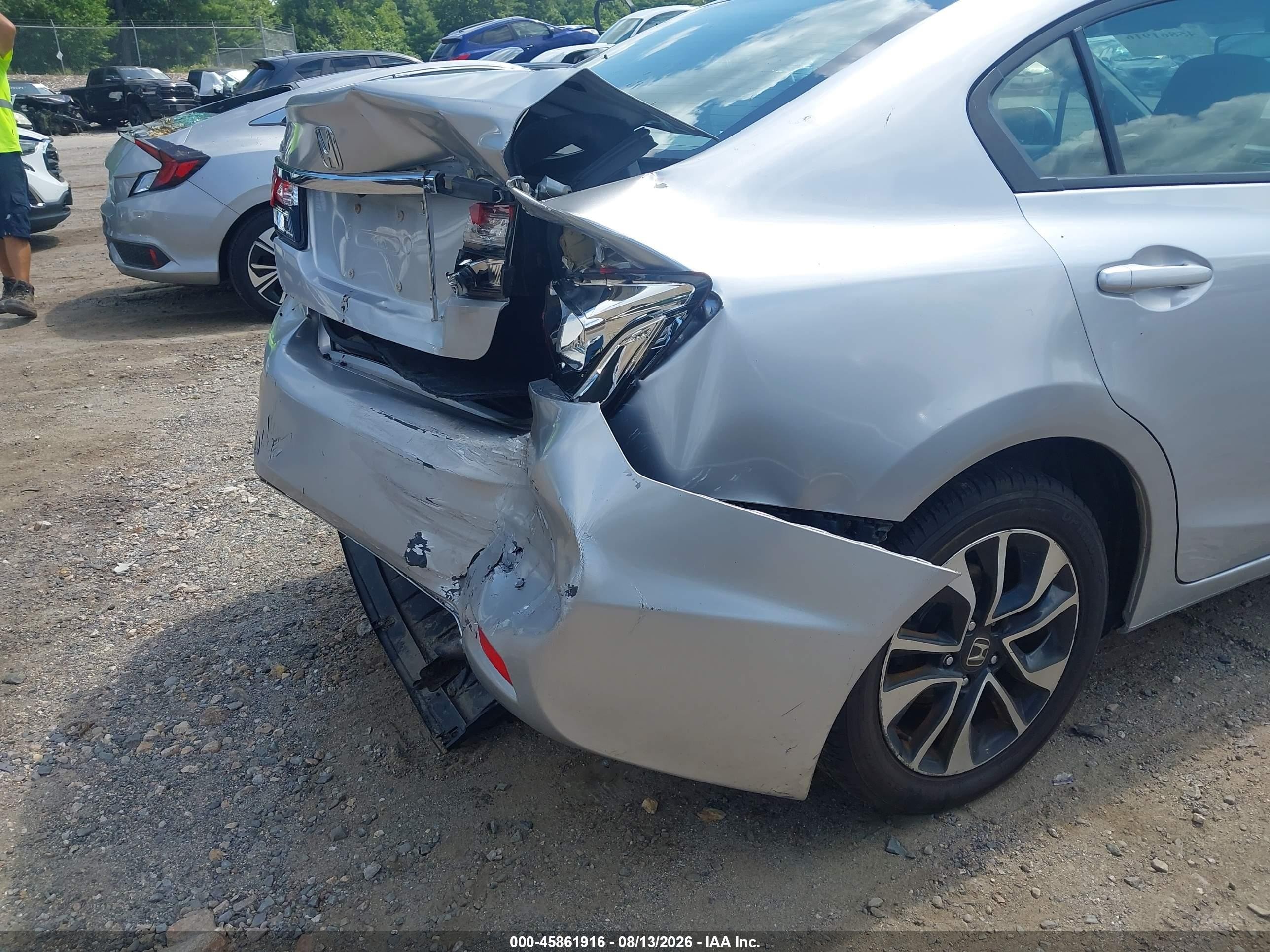 2014 Honda Civic Ex Silver vin: 2HGFB2F81EH538675