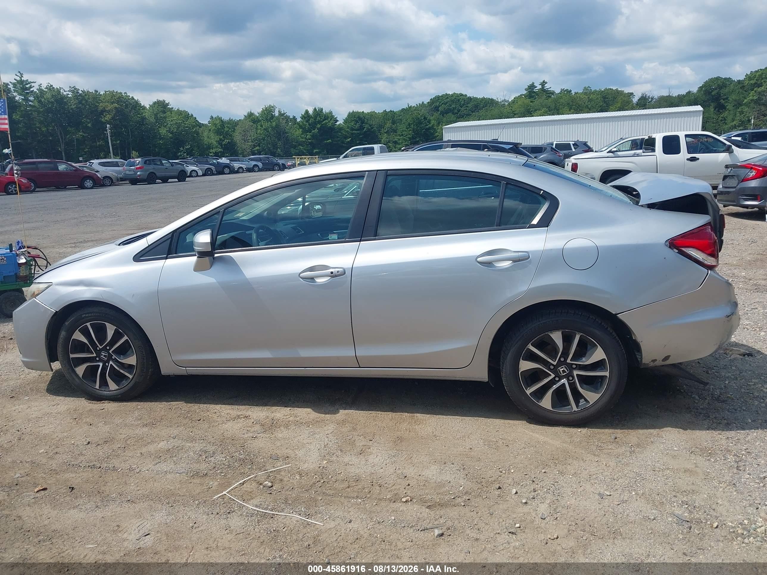 2014 Honda Civic Ex Silver vin: 2HGFB2F81EH538675