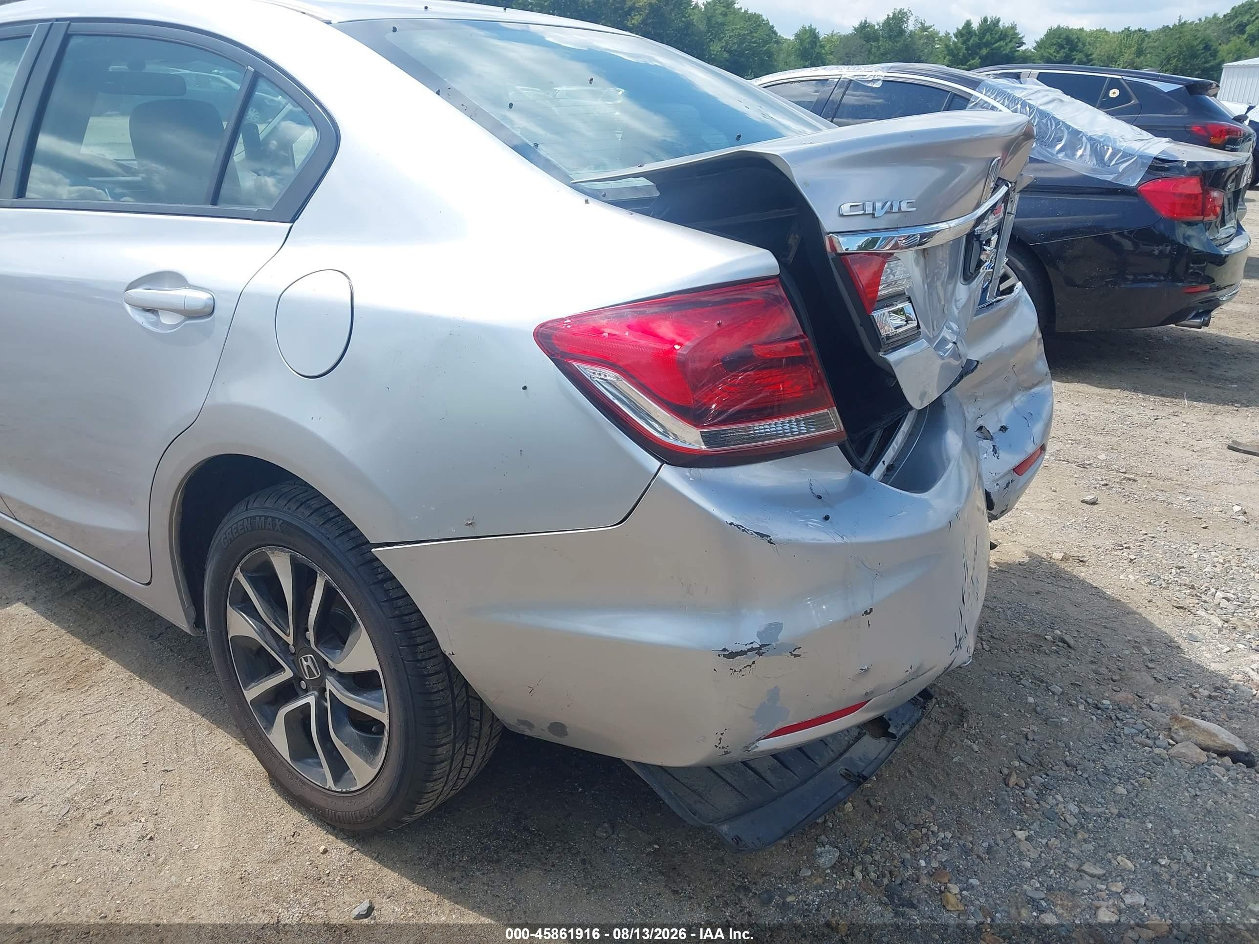 2014 Honda Civic Ex Silver vin: 2HGFB2F81EH538675