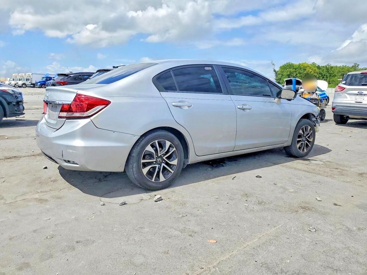 2014 Honda Civic Ex Silver vin: 2HGFB2F81EH550034