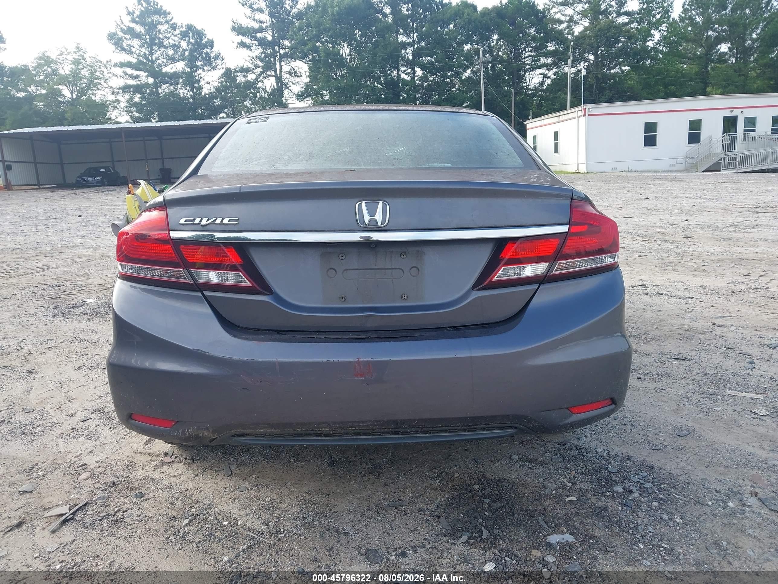 2014 Honda Civic Ex Gray vin: 2HGFB2F81EH554598