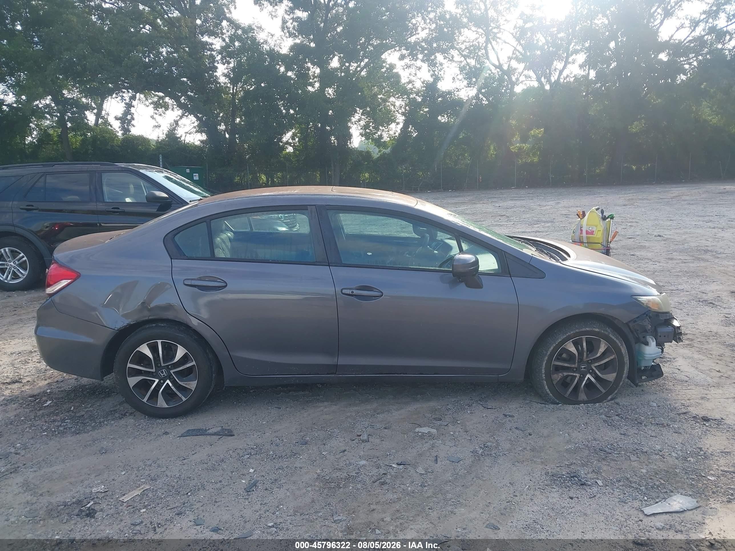 2014 Honda Civic Ex Gray vin: 2HGFB2F81EH554598