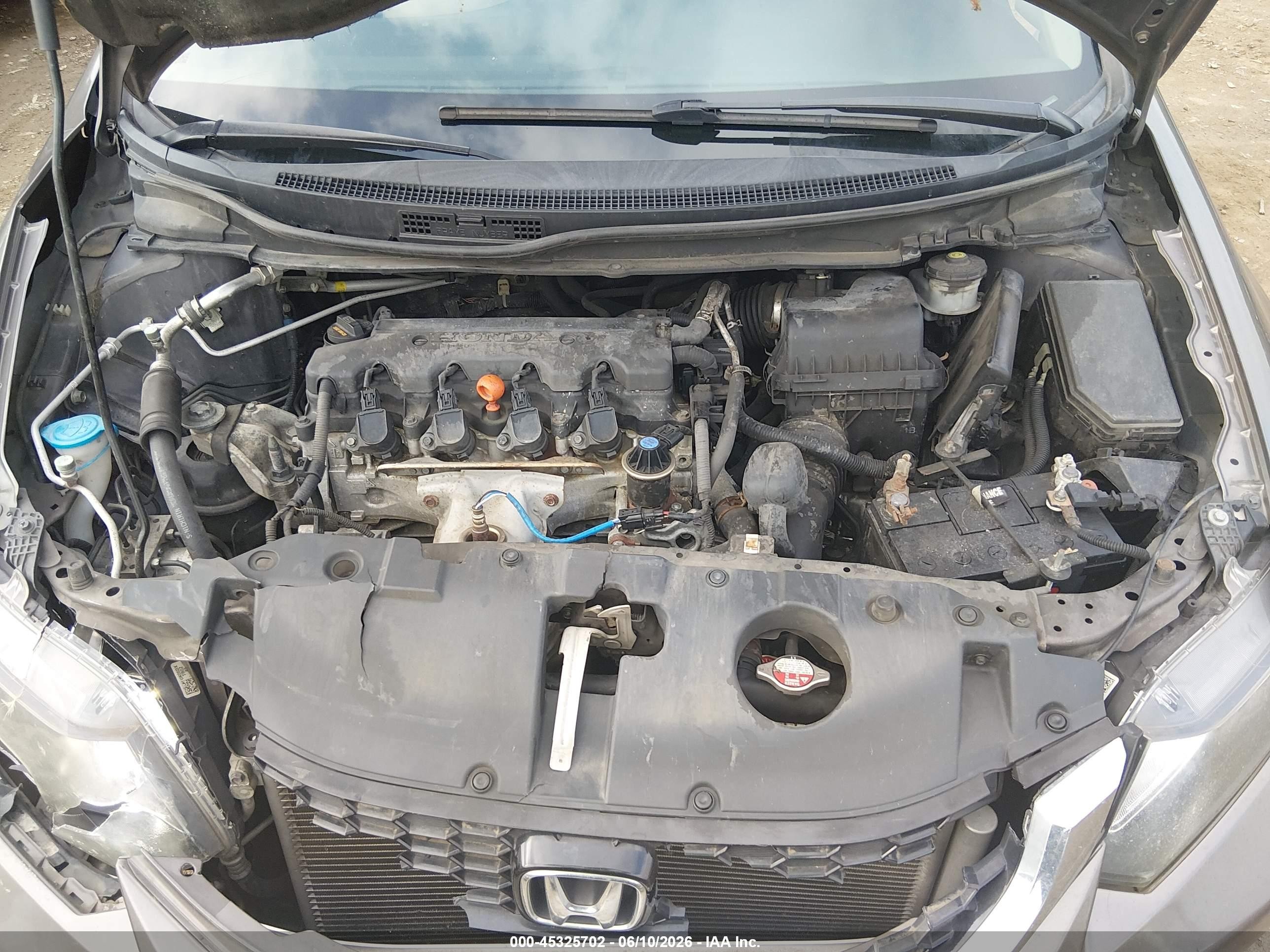 2014 Honda Civic Ex Gray vin: 2HGFB2F81EH557162