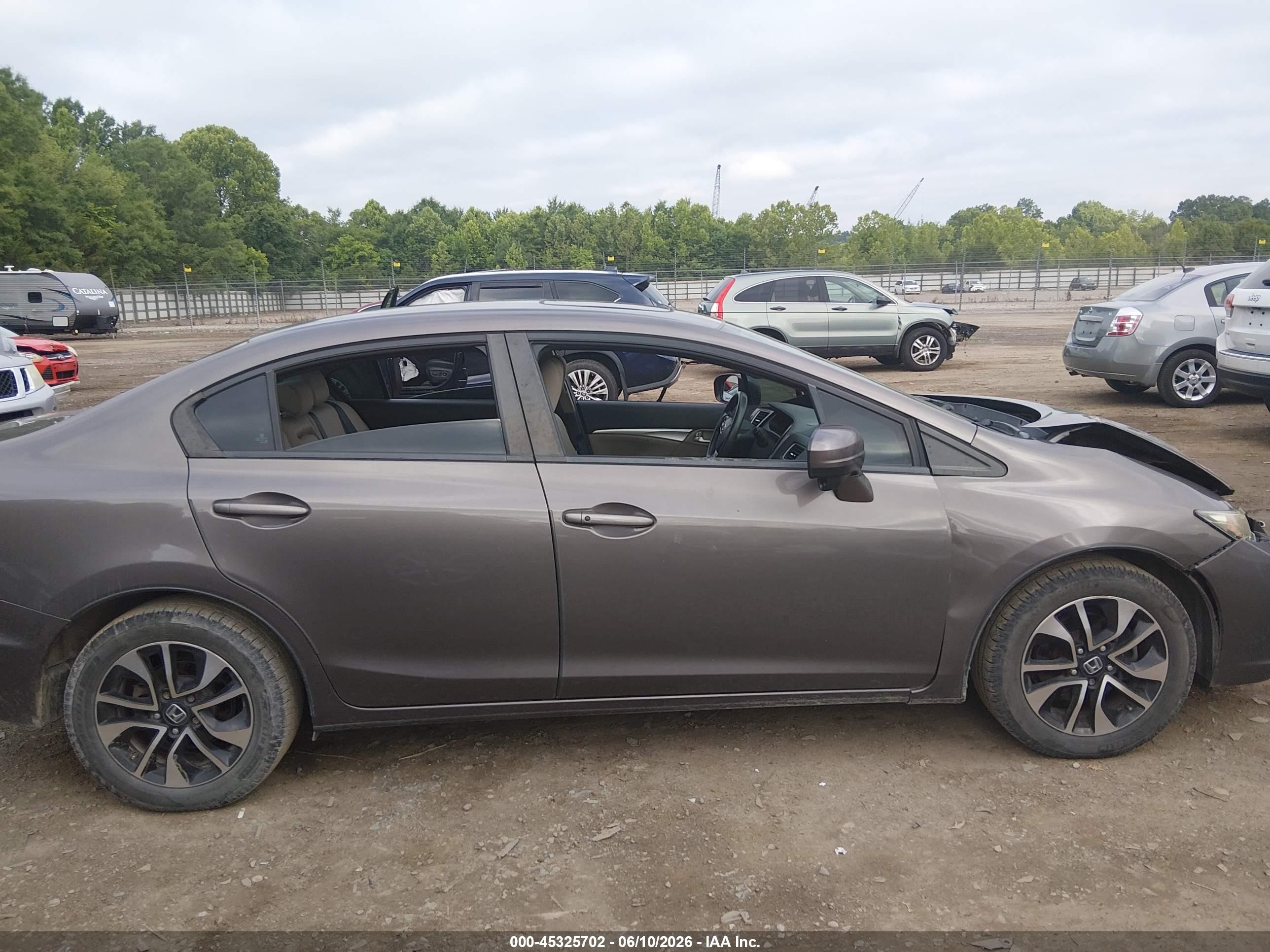 2014 Honda Civic Ex Gray vin: 2HGFB2F81EH557162