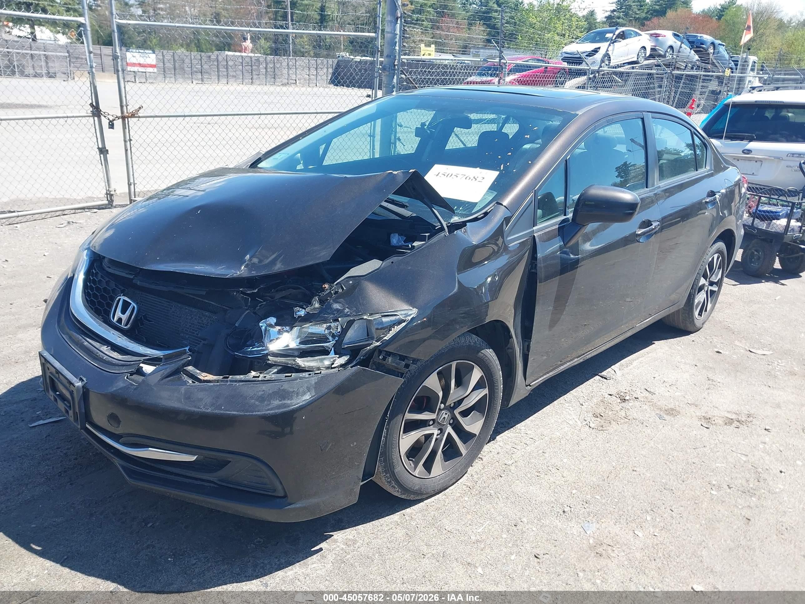 2014 Honda Civic Ex Black vin: 2HGFB2F81EH557596