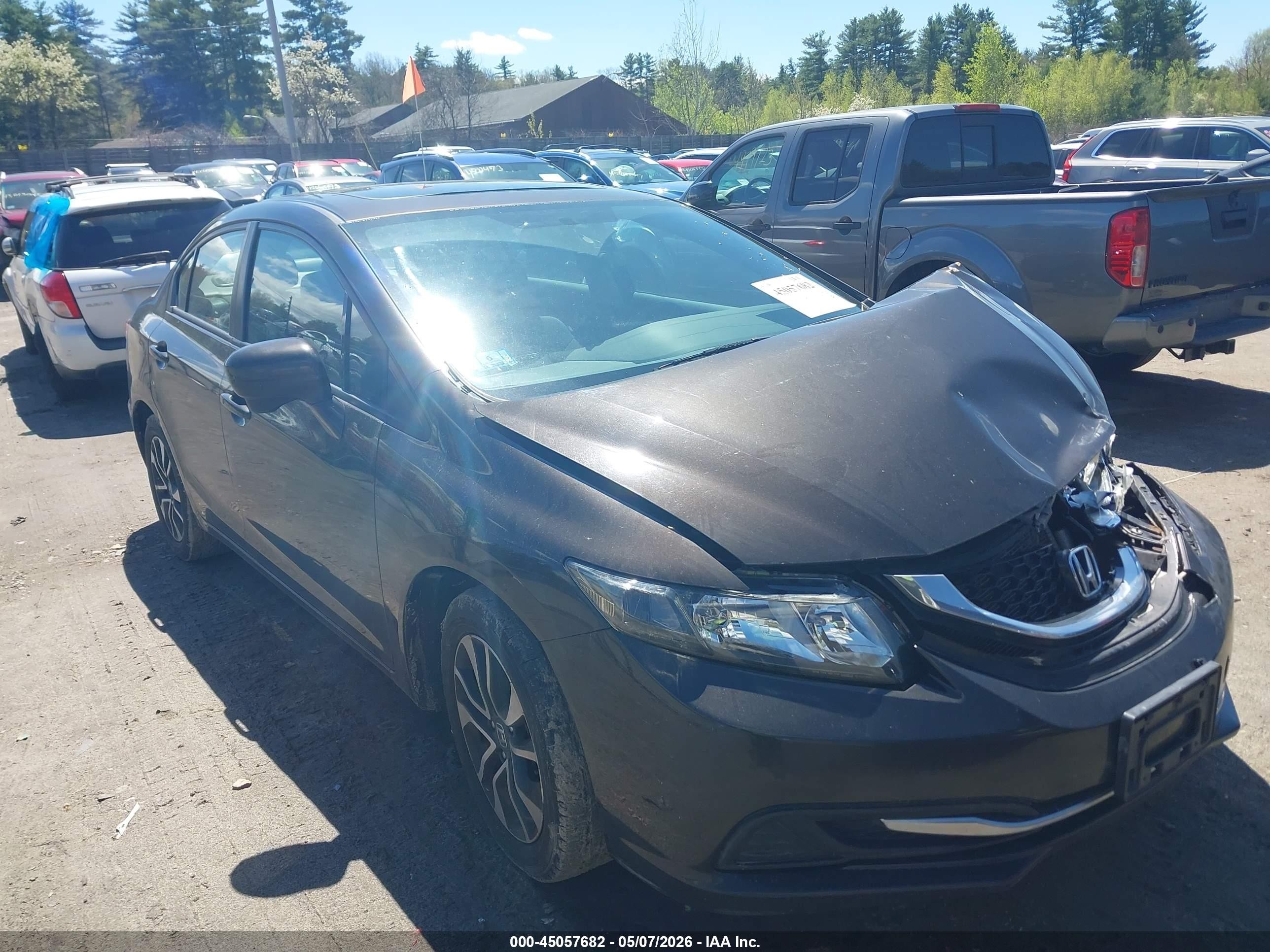 2014 Honda Civic Ex Black vin: 2HGFB2F81EH557596