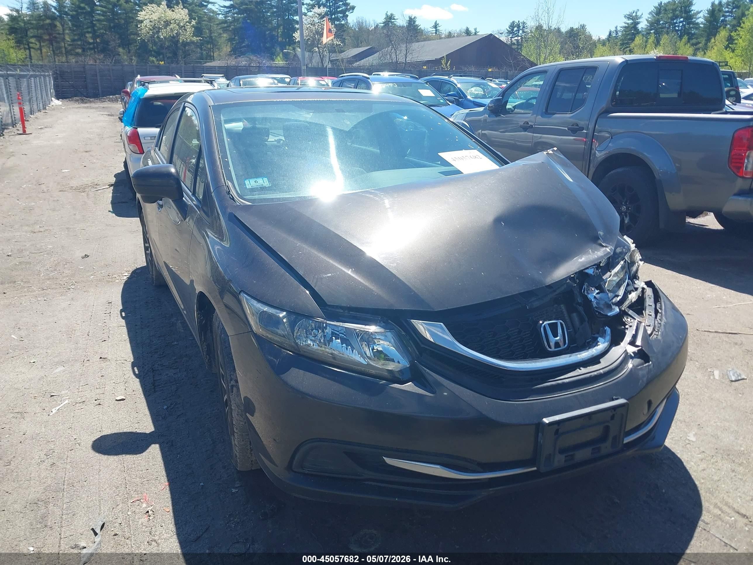 2014 Honda Civic Ex Black vin: 2HGFB2F81EH557596