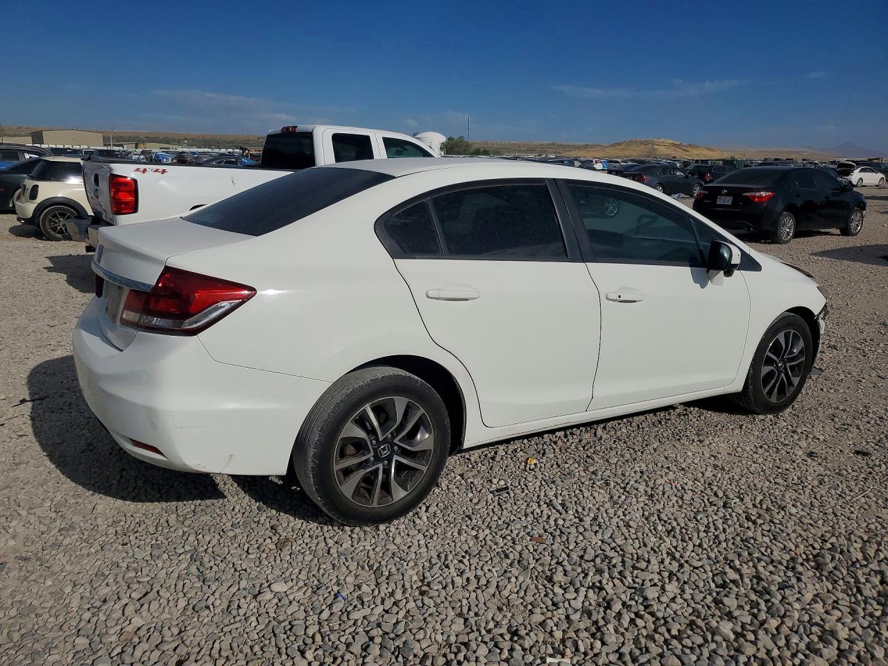 2015 Honda Civic Ex White vin: 2HGFB2F81FH514717