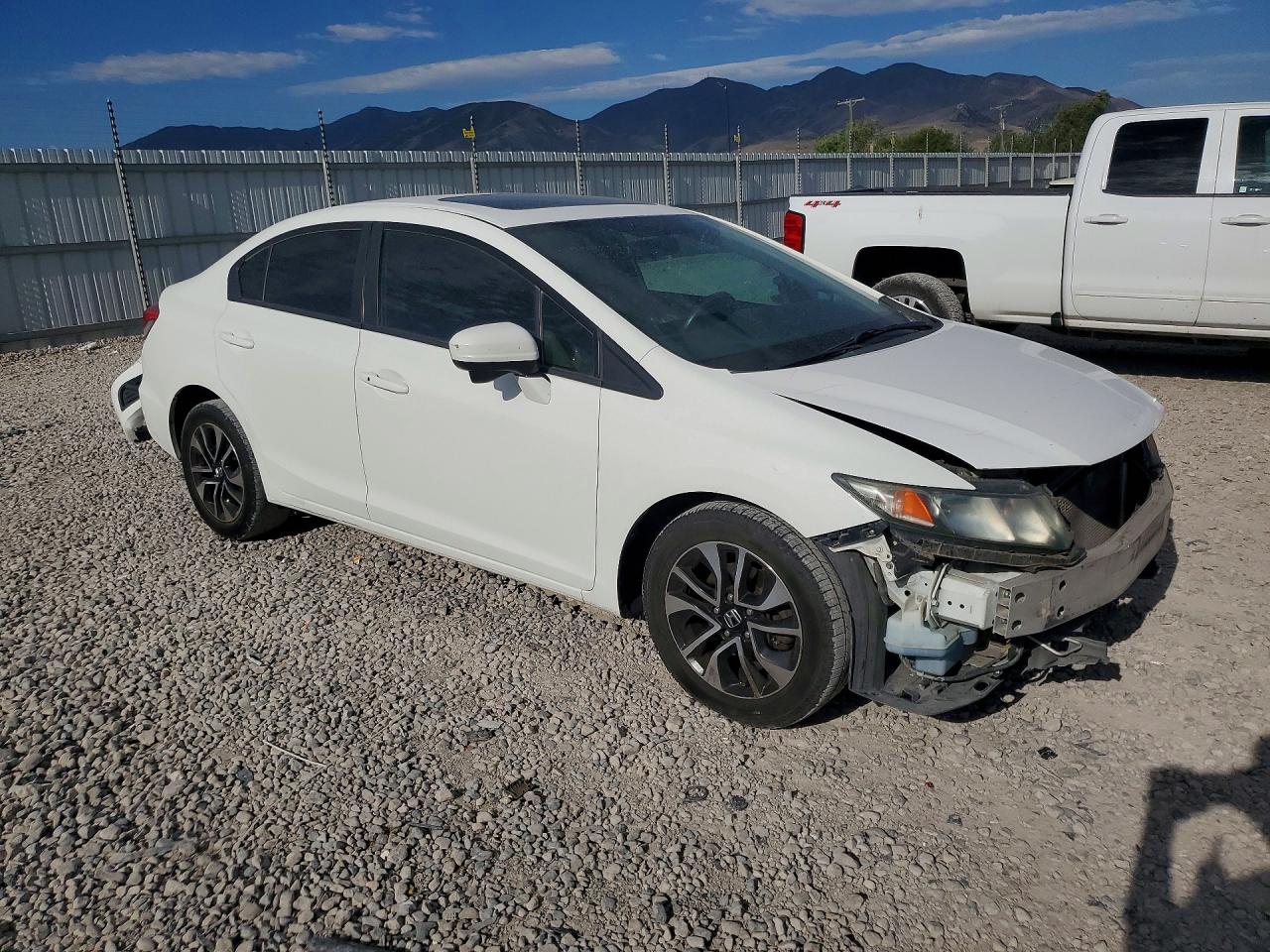 2015 Honda Civic Ex White vin: 2HGFB2F81FH514717