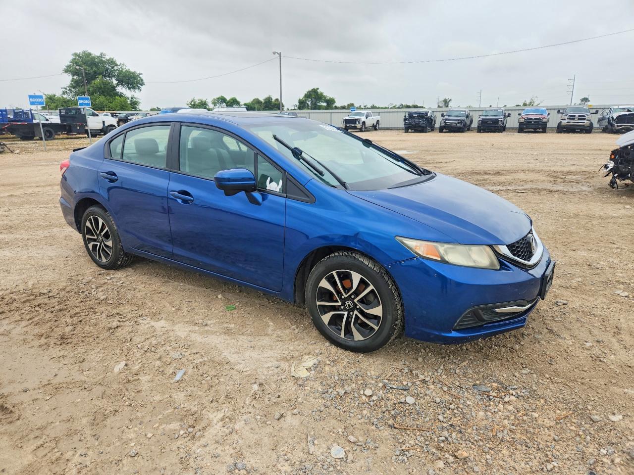 2015 Honda Civic Ex Blue vin: 2HGFB2F81FH526432