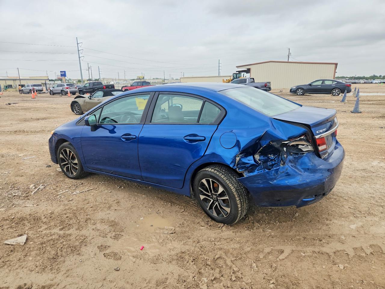 2015 Honda Civic Ex Blue vin: 2HGFB2F81FH526432