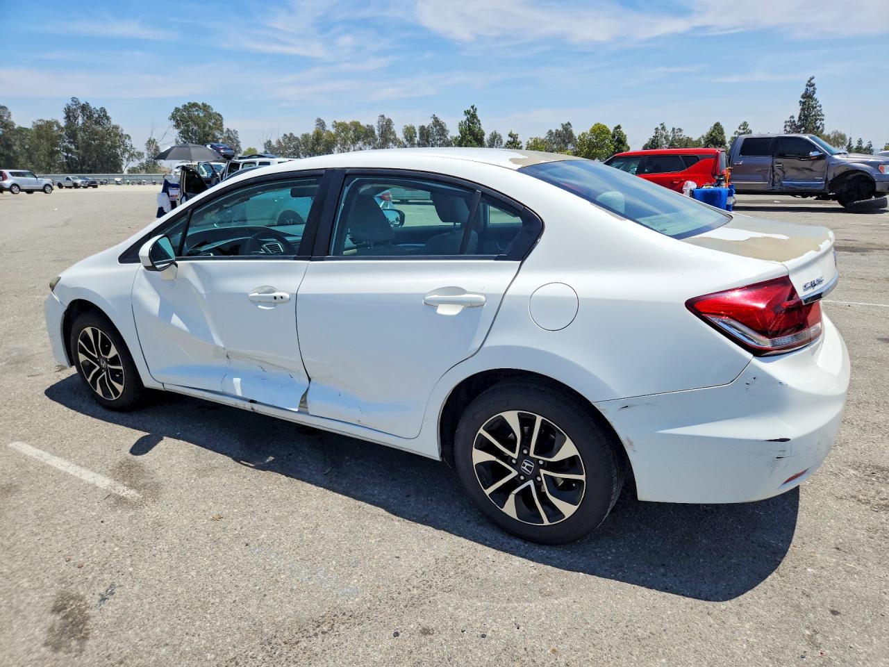 2015 Honda Civic Ex Белый vin: 2HGFB2F81FH551024