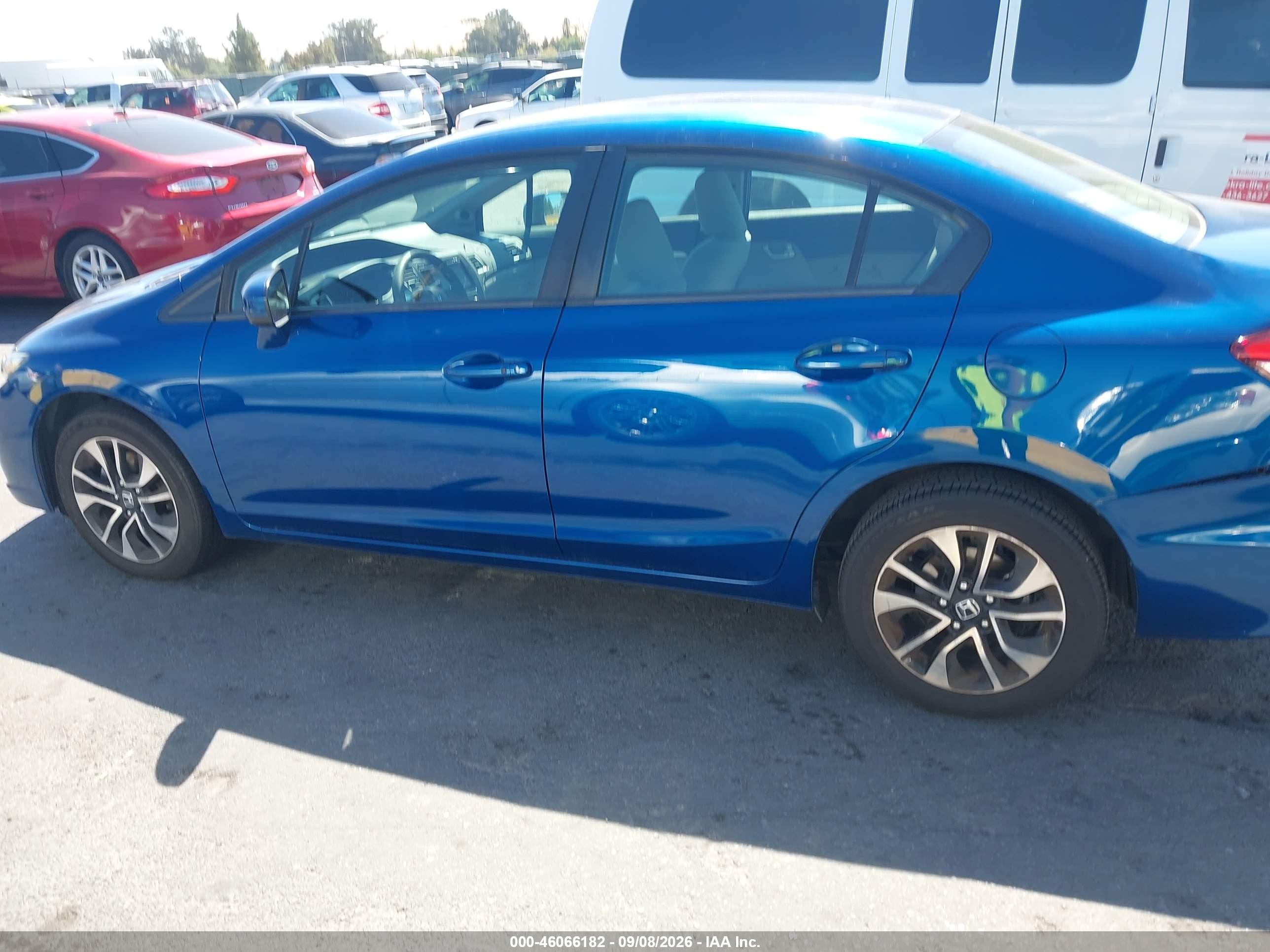 2015 Honda Civic Ex Blue vin: 2HGFB2F81FH554036