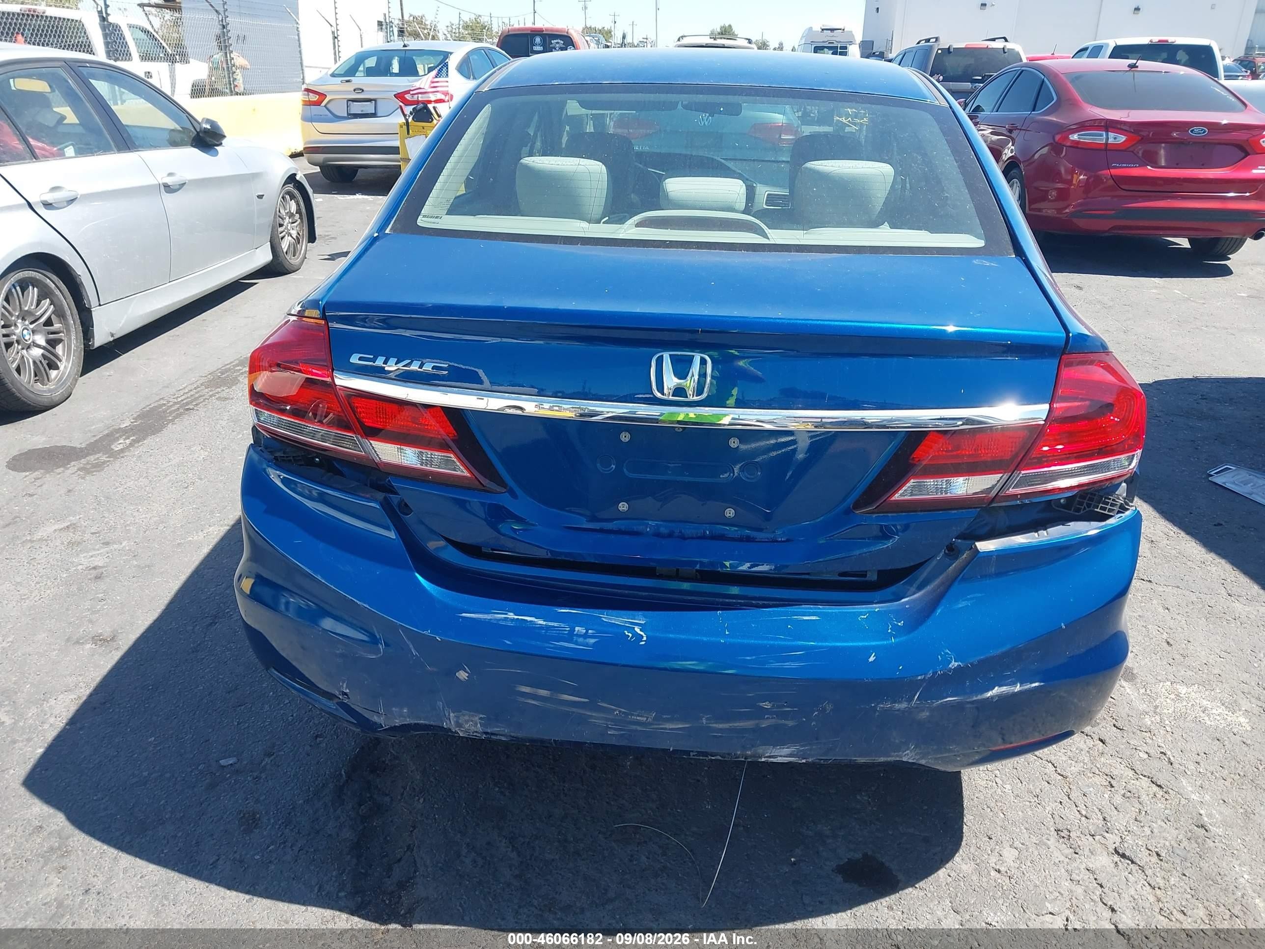 2015 Honda Civic Ex Blue vin: 2HGFB2F81FH554036