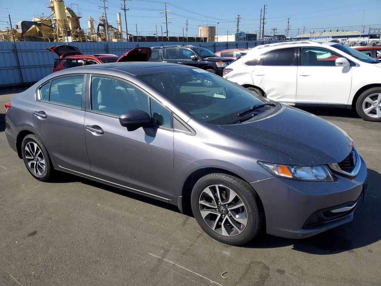 2015 Honda Civic Ex Gray vin: 2HGFB2F81FH561035