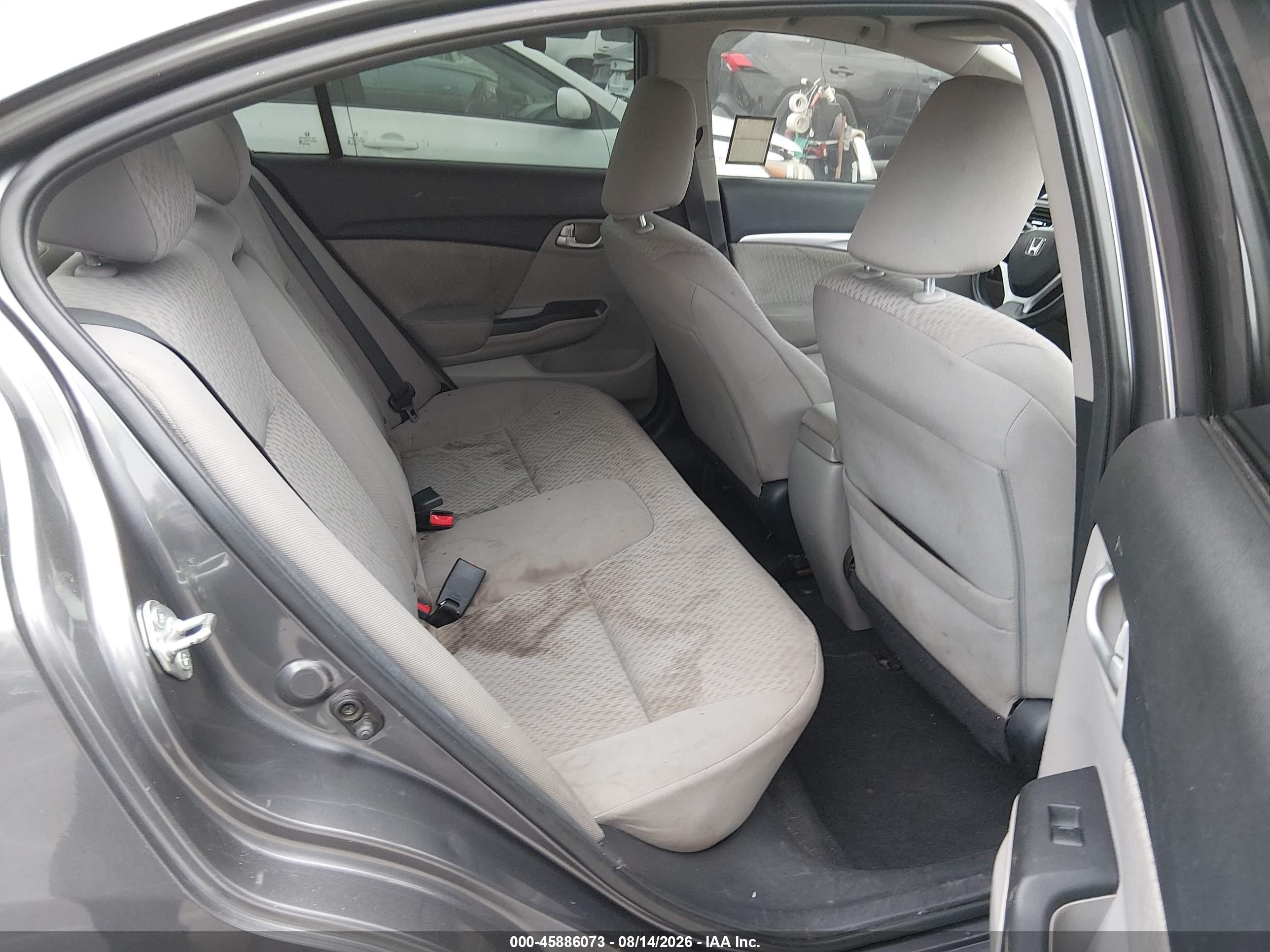 2015 Honda Civic Ex Gray vin: 2HGFB2F81FH563206