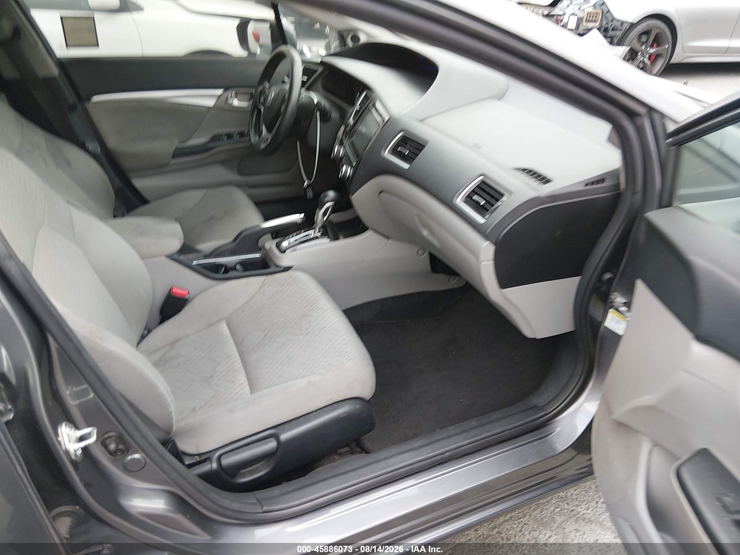 2015 Honda Civic Ex Gray vin: 2HGFB2F81FH563206
