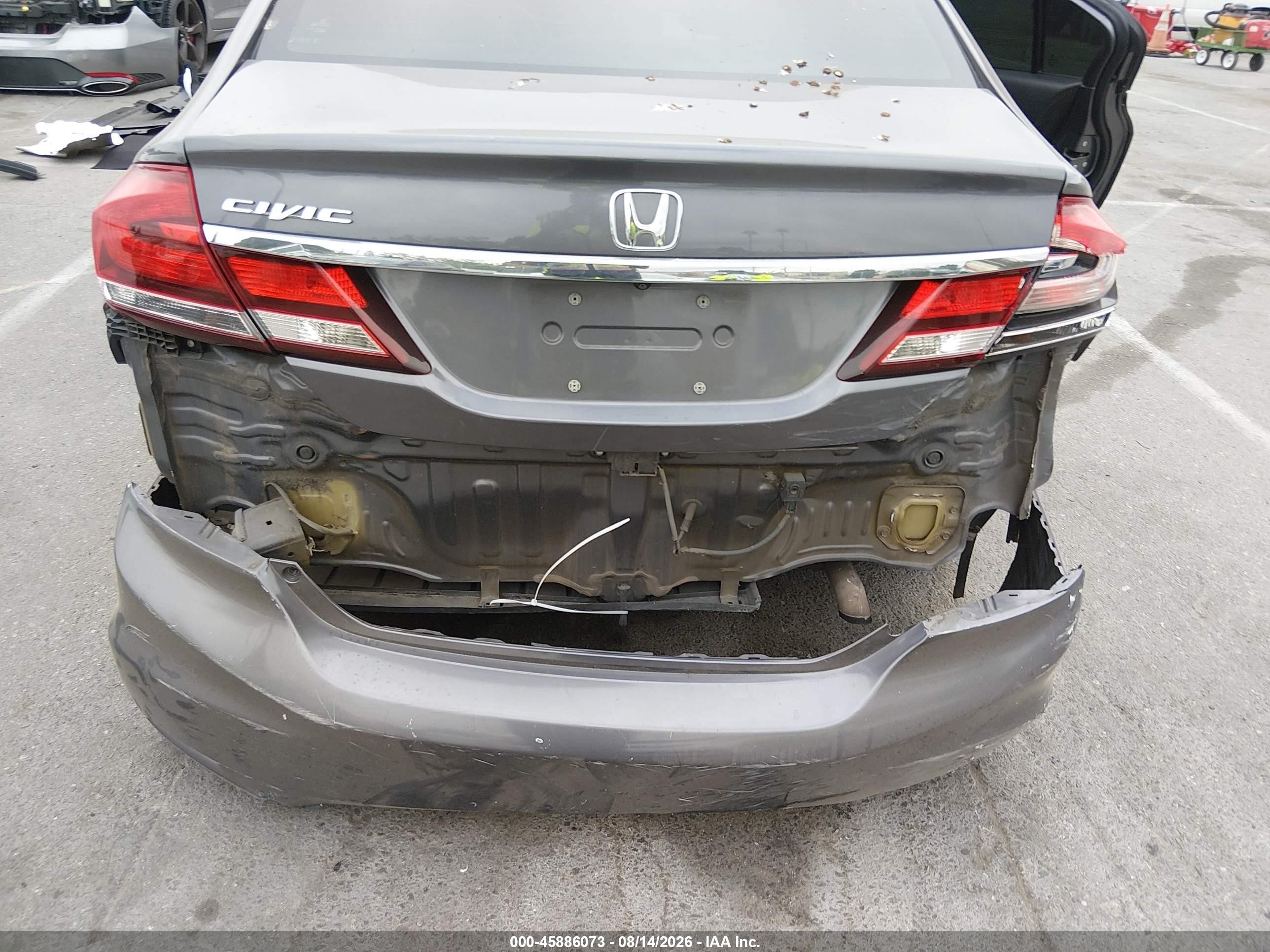 2015 Honda Civic Ex Gray vin: 2HGFB2F81FH563206