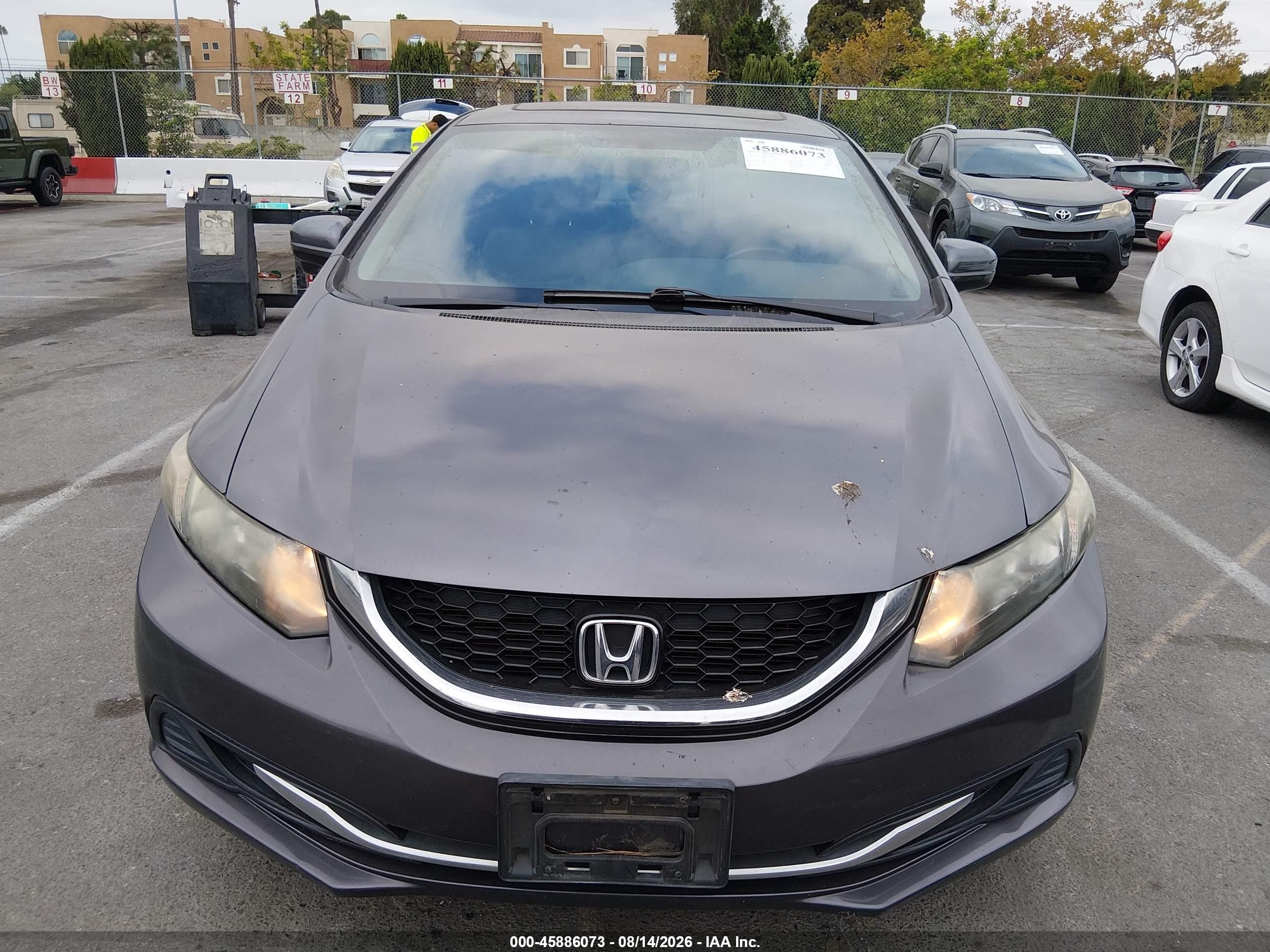 2015 Honda Civic Ex Gray vin: 2HGFB2F81FH563206