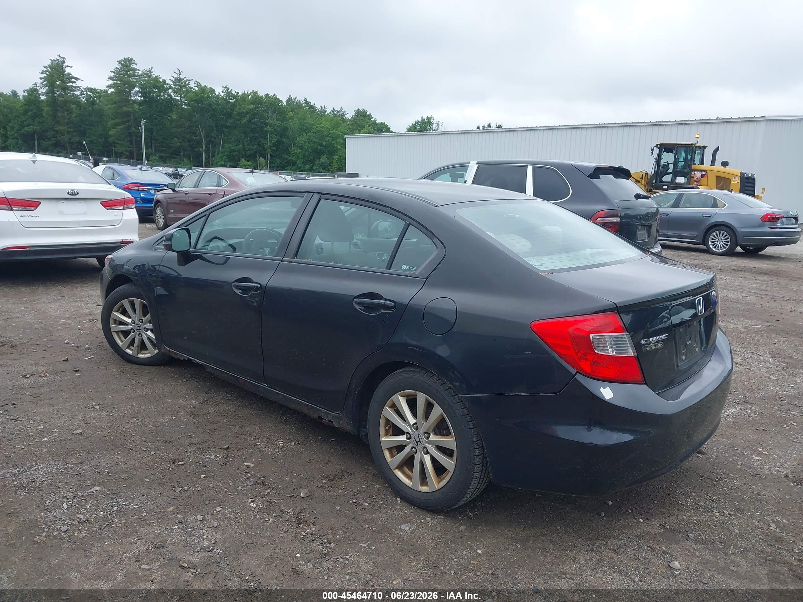 2012 Honda Civic Ex Black vin: 2HGFB2F82CH300623