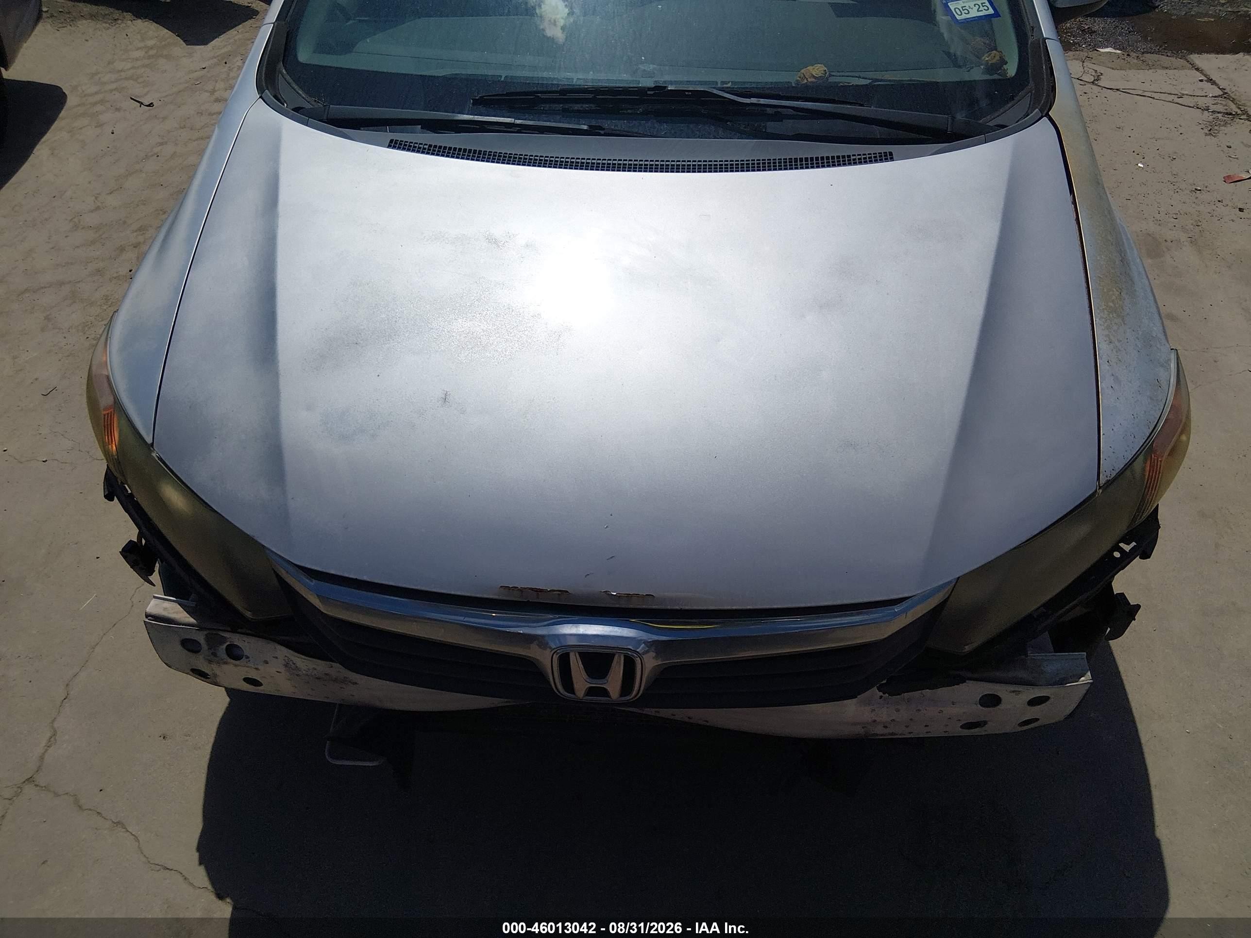 2012 Honda Civic Ex Silver vin: 2HGFB2F82CH312769