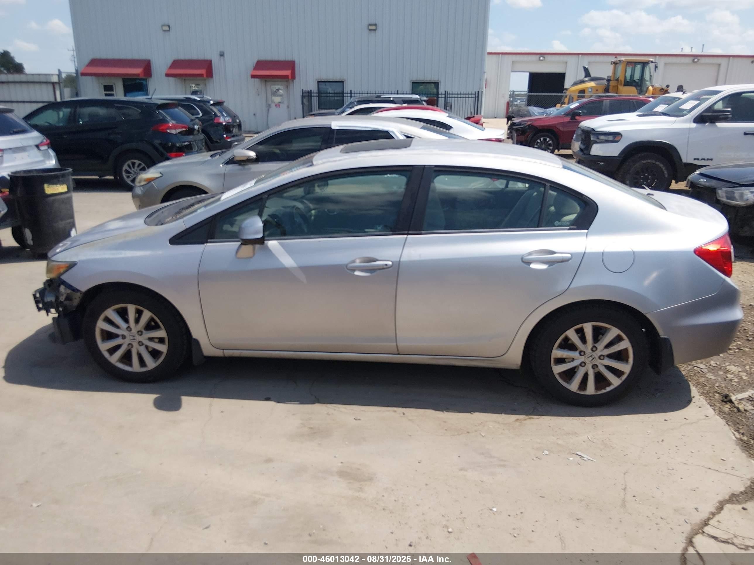 2012 Honda Civic Ex Silver vin: 2HGFB2F82CH312769