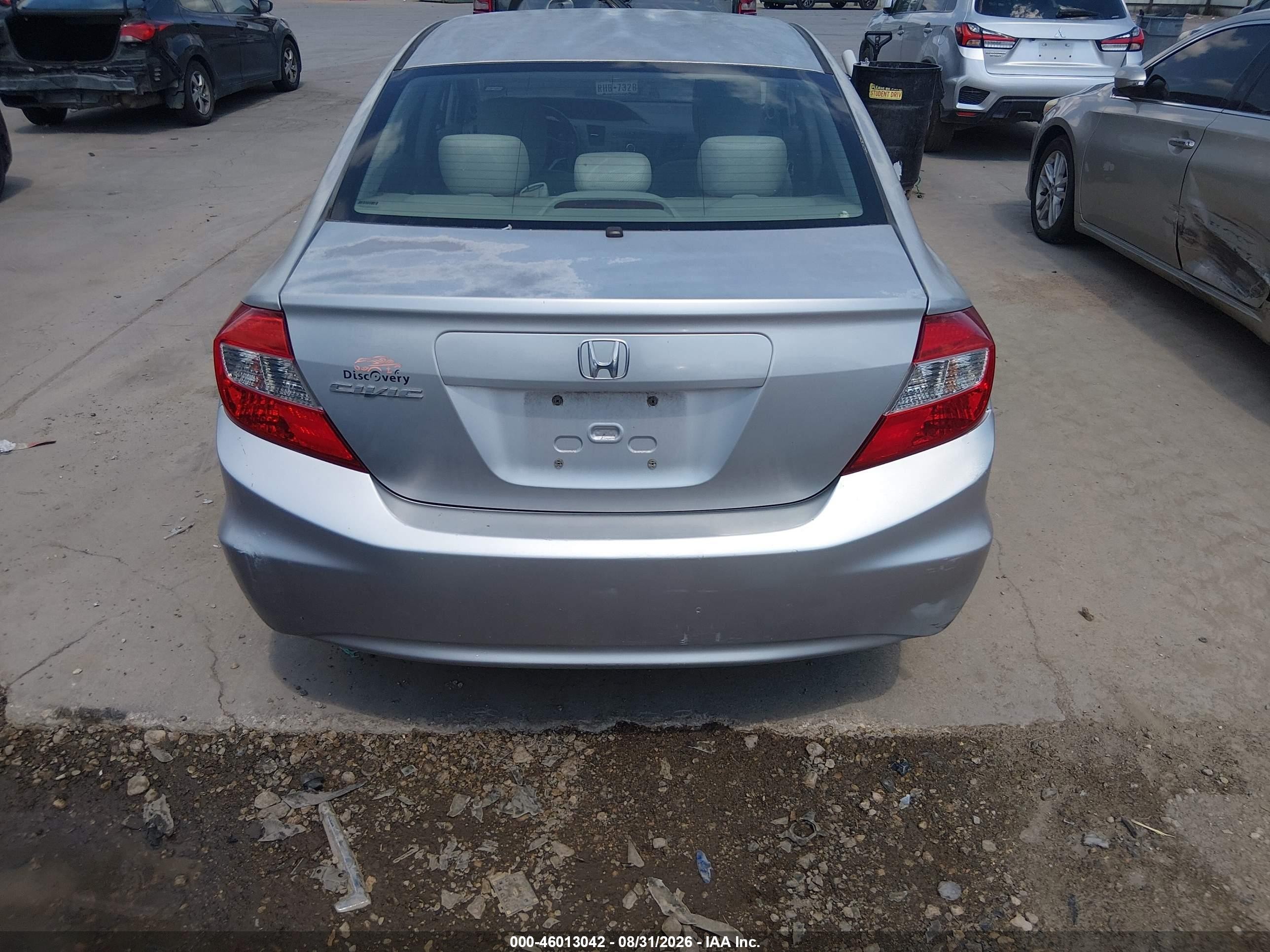 2012 Honda Civic Ex Silver vin: 2HGFB2F82CH312769