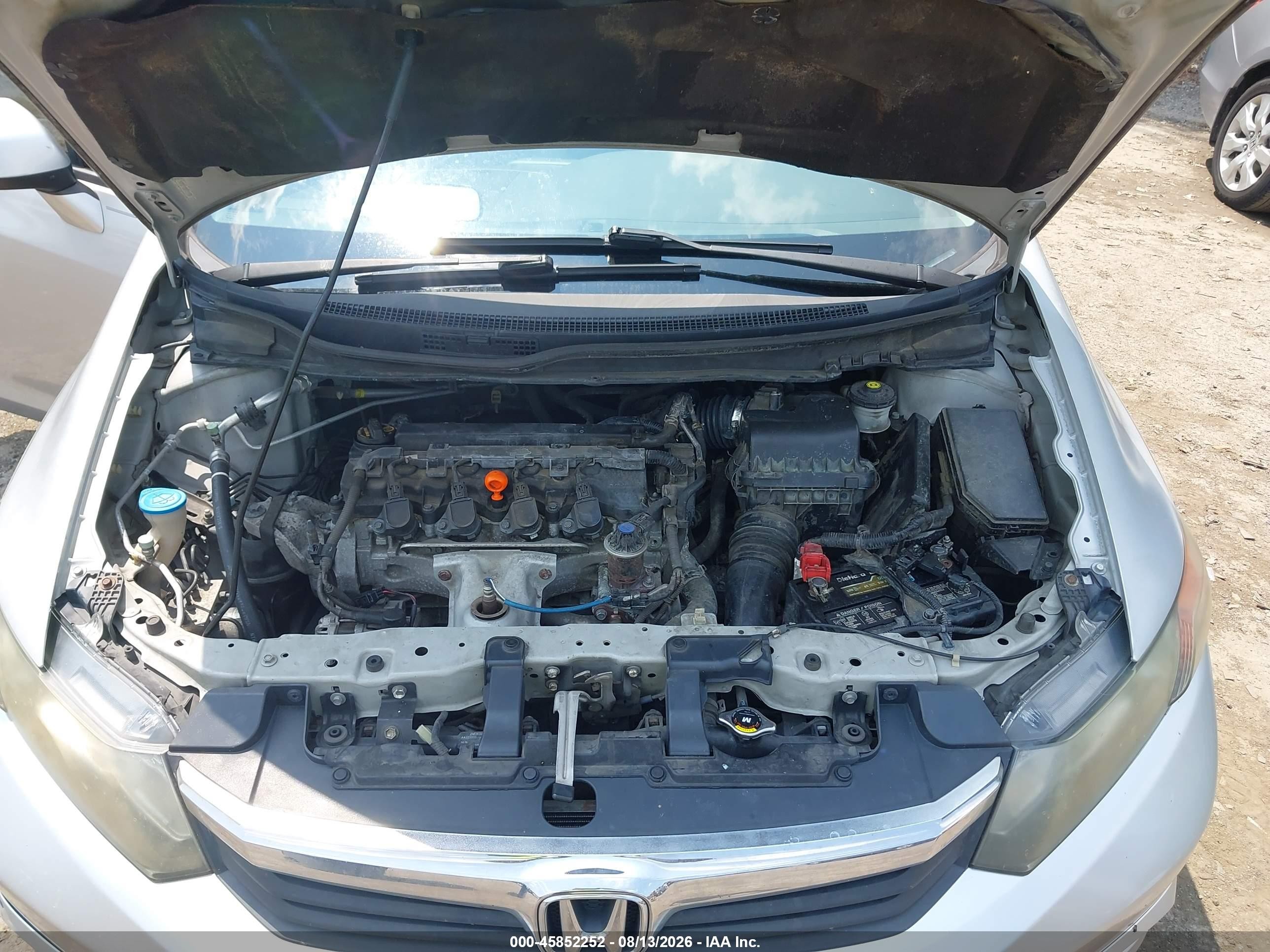 2012 Honda Civic Ex Silver vin: 2HGFB2F82CH319186