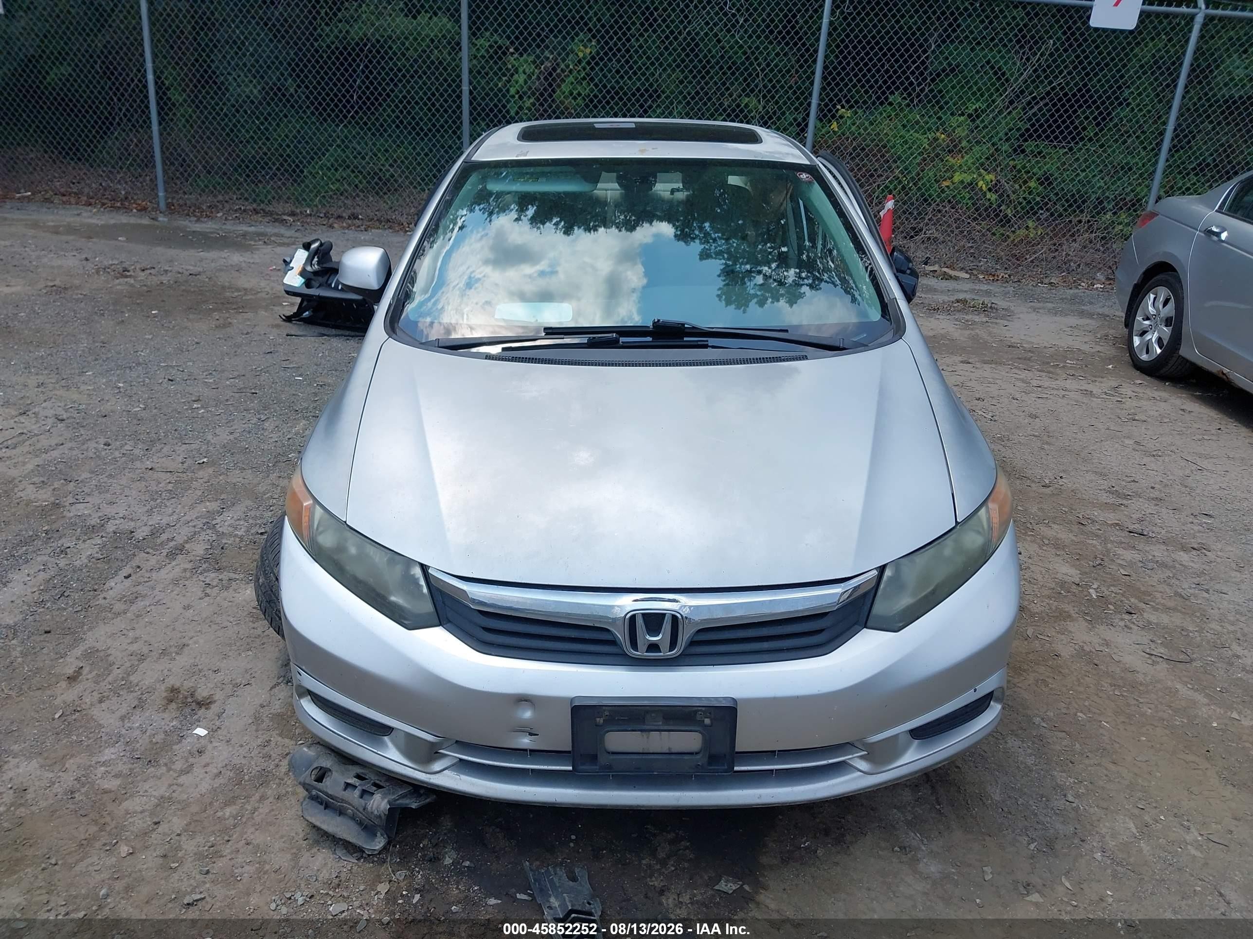2012 Honda Civic Ex Silver vin: 2HGFB2F82CH319186