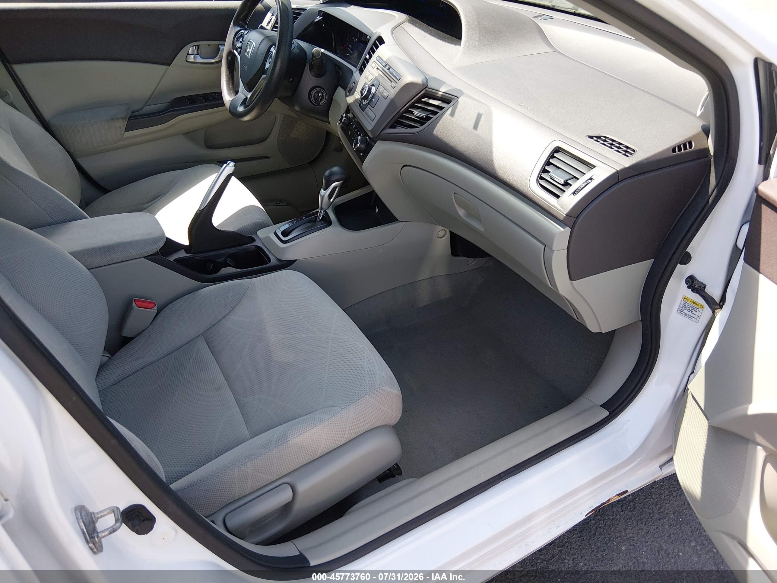 2012 Honda Civic Ex White vin: 2HGFB2F82CH327305