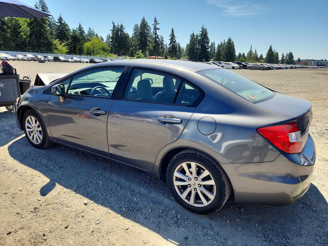 2012 Honda Civic Ex Gray vin: 2HGFB2F82CH525947