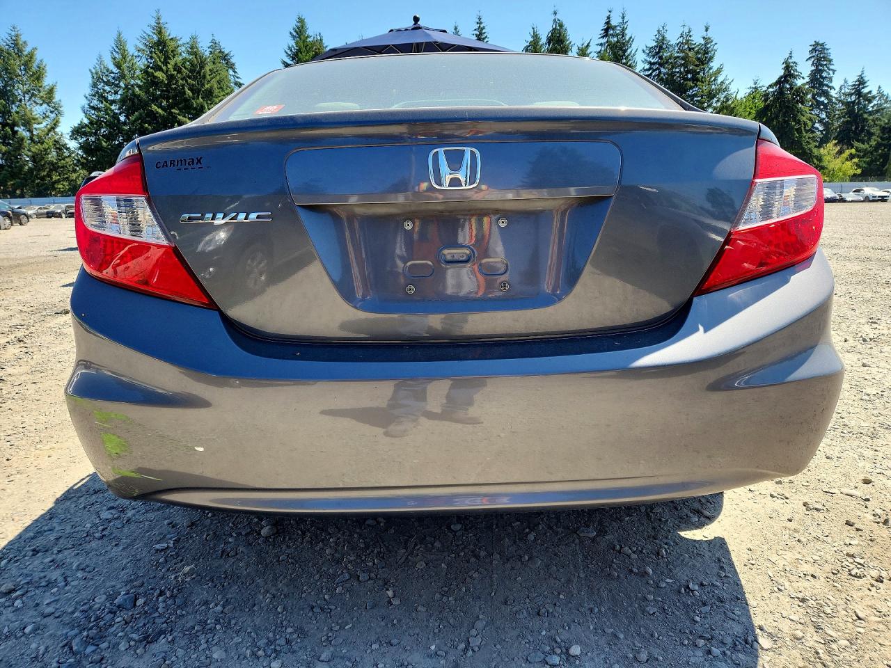 2012 Honda Civic Ex Gray vin: 2HGFB2F82CH525947