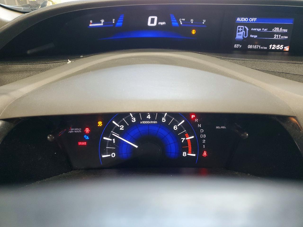 2012 Honda Civic Ex Brown vin: 2HGFB2F82CH530856