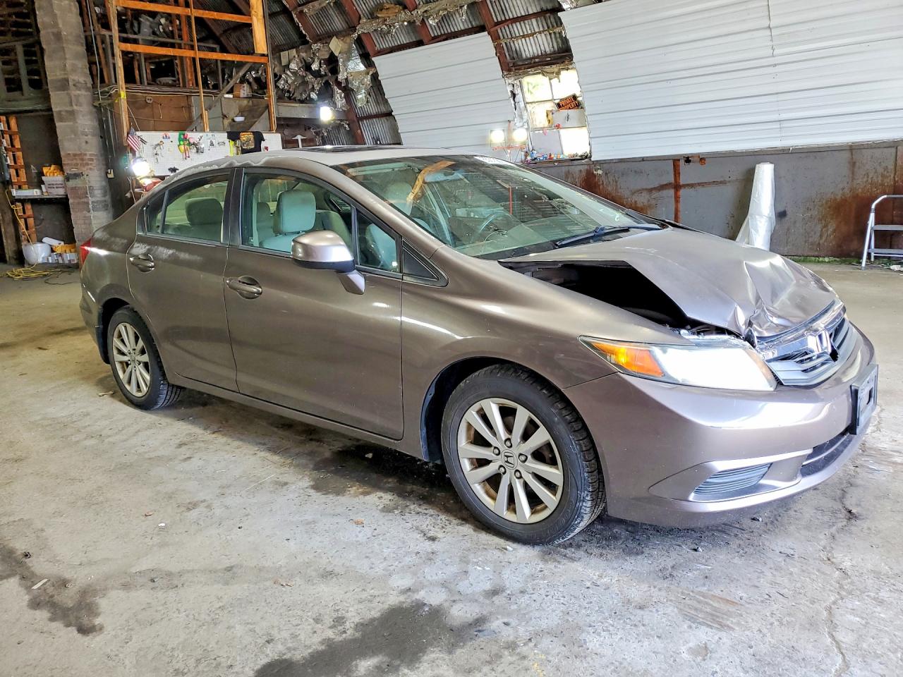 2012 Honda Civic Ex Brown vin: 2HGFB2F82CH530856