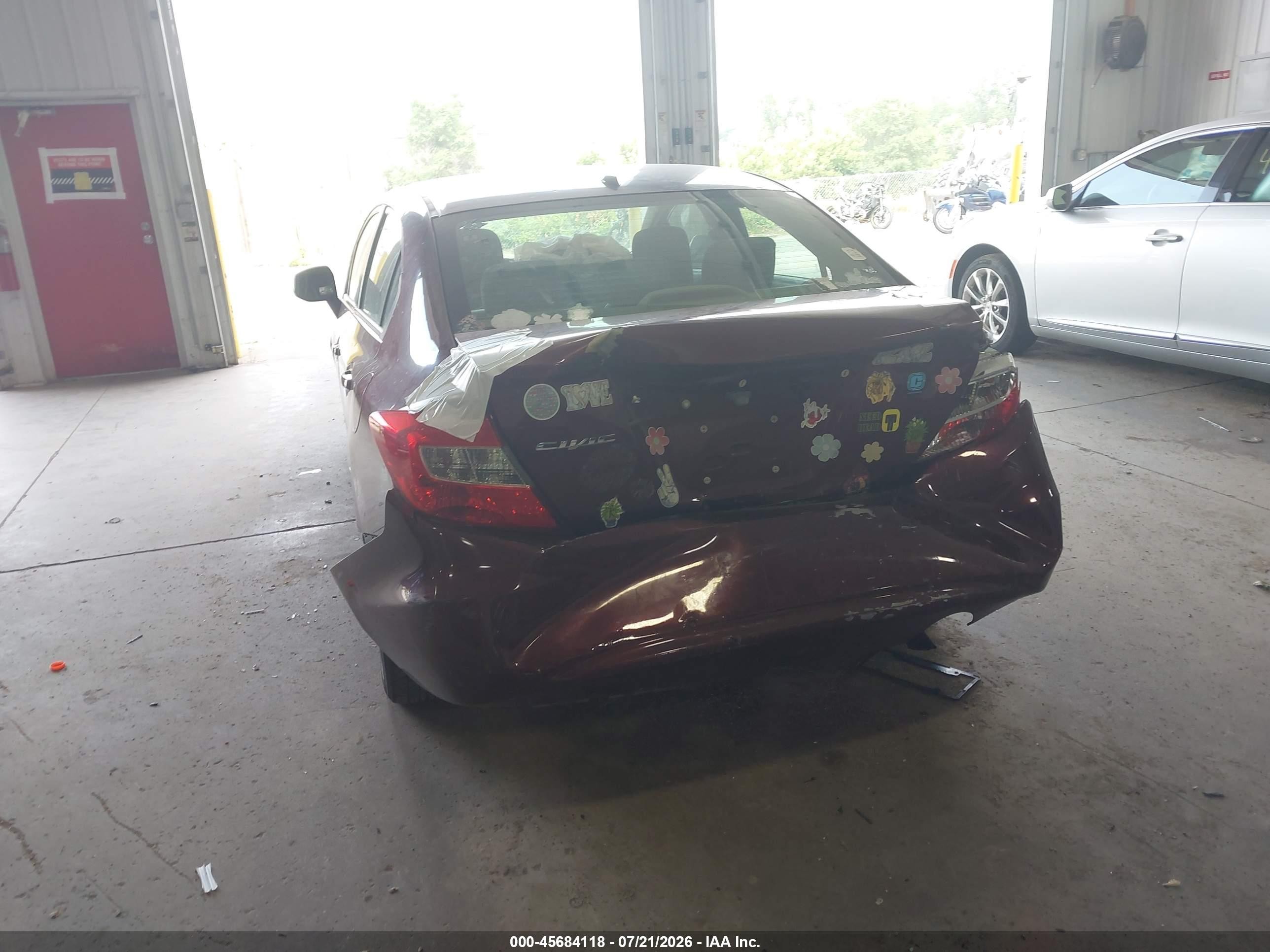 2012 Honda Civic Ex Red vin: 2HGFB2F82CH536169