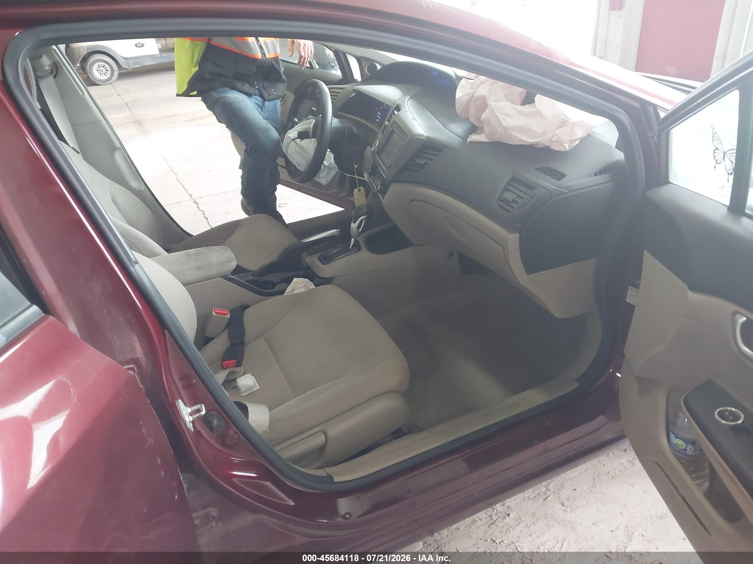2012 Honda Civic Ex Red vin: 2HGFB2F82CH536169