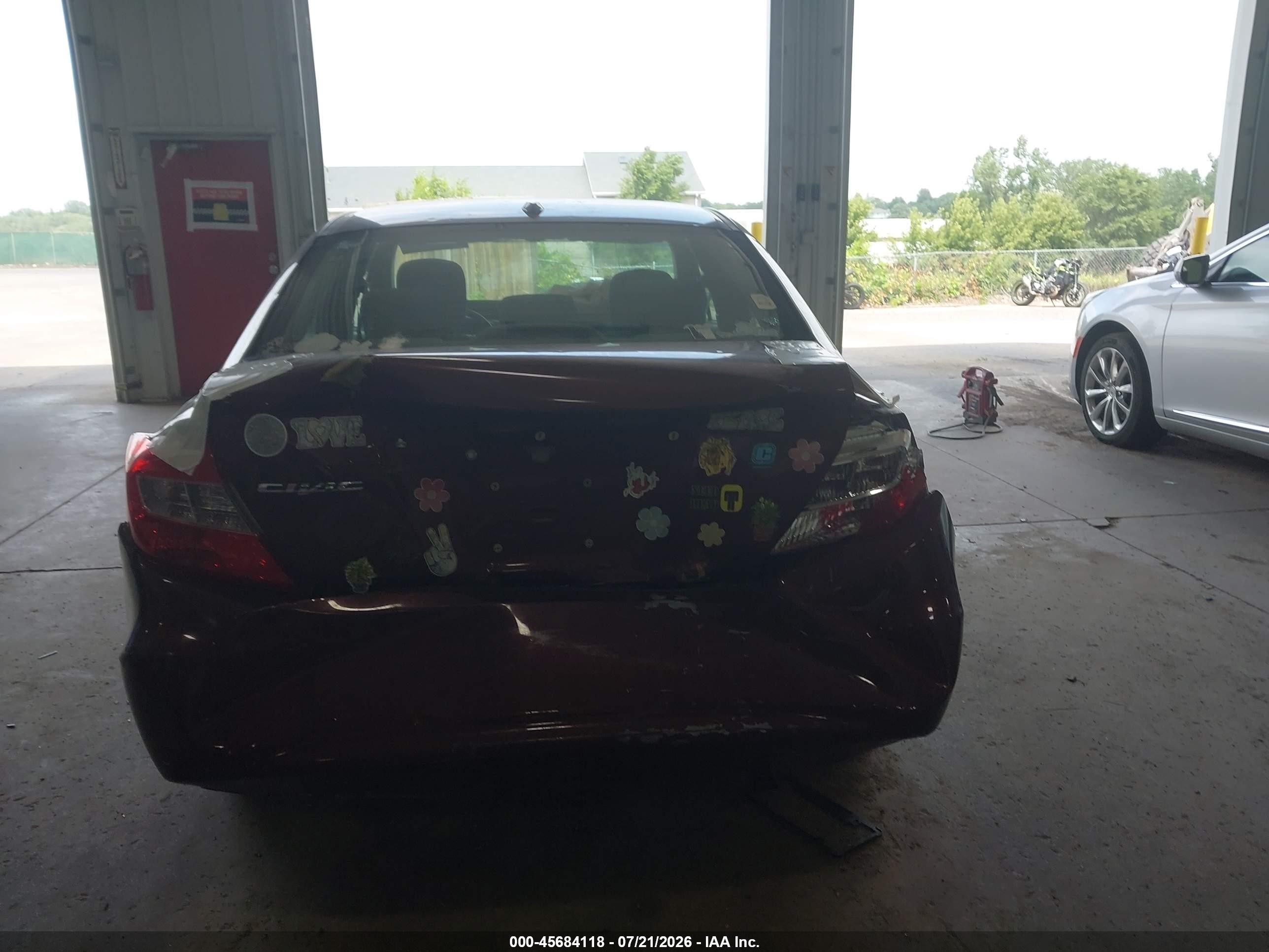 2012 Honda Civic Ex Red vin: 2HGFB2F82CH536169