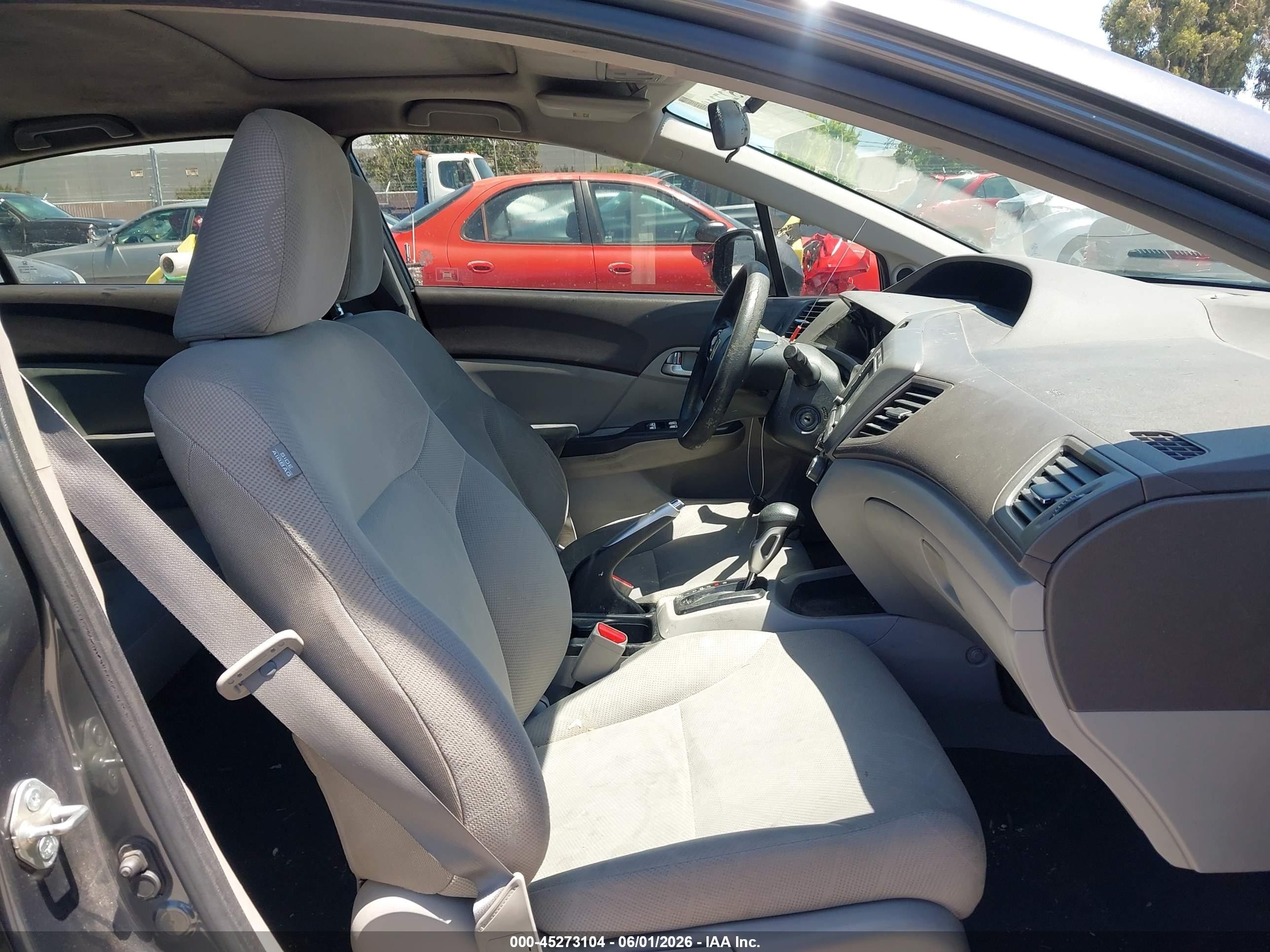2012 Honda Civic Ex Gray vin: 2HGFB2F82CH540884