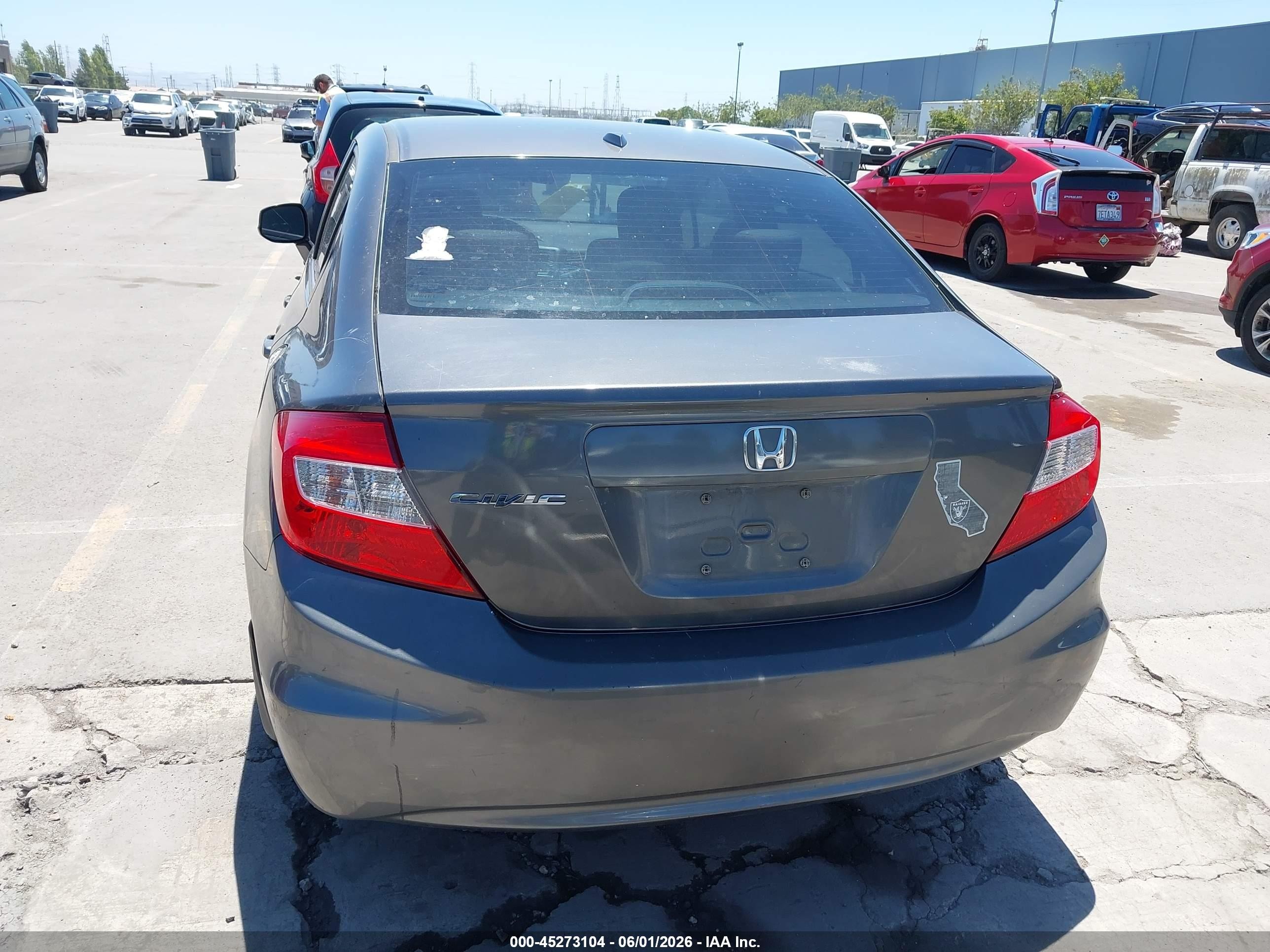 2012 Honda Civic Ex Gray vin: 2HGFB2F82CH540884