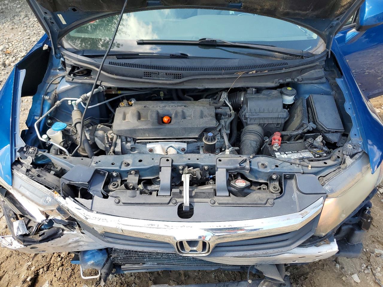 2012 Honda Civic Ex Синий vin: 2HGFB2F82CH554610